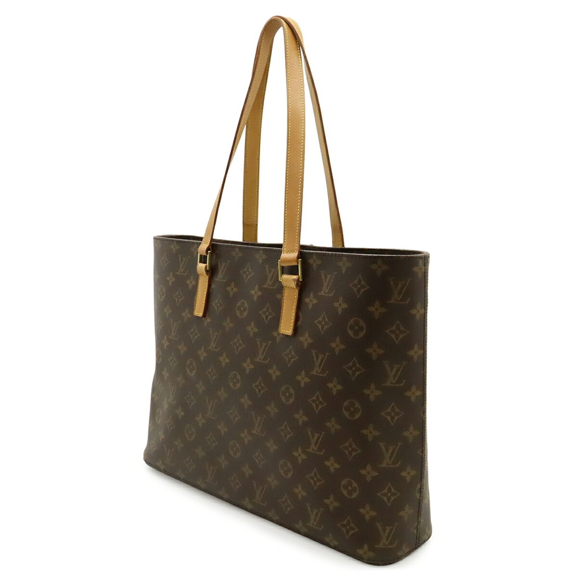 Louis Vuitton Brown Monogram Shoulder Bag Tote Bag (Pre-Owned)