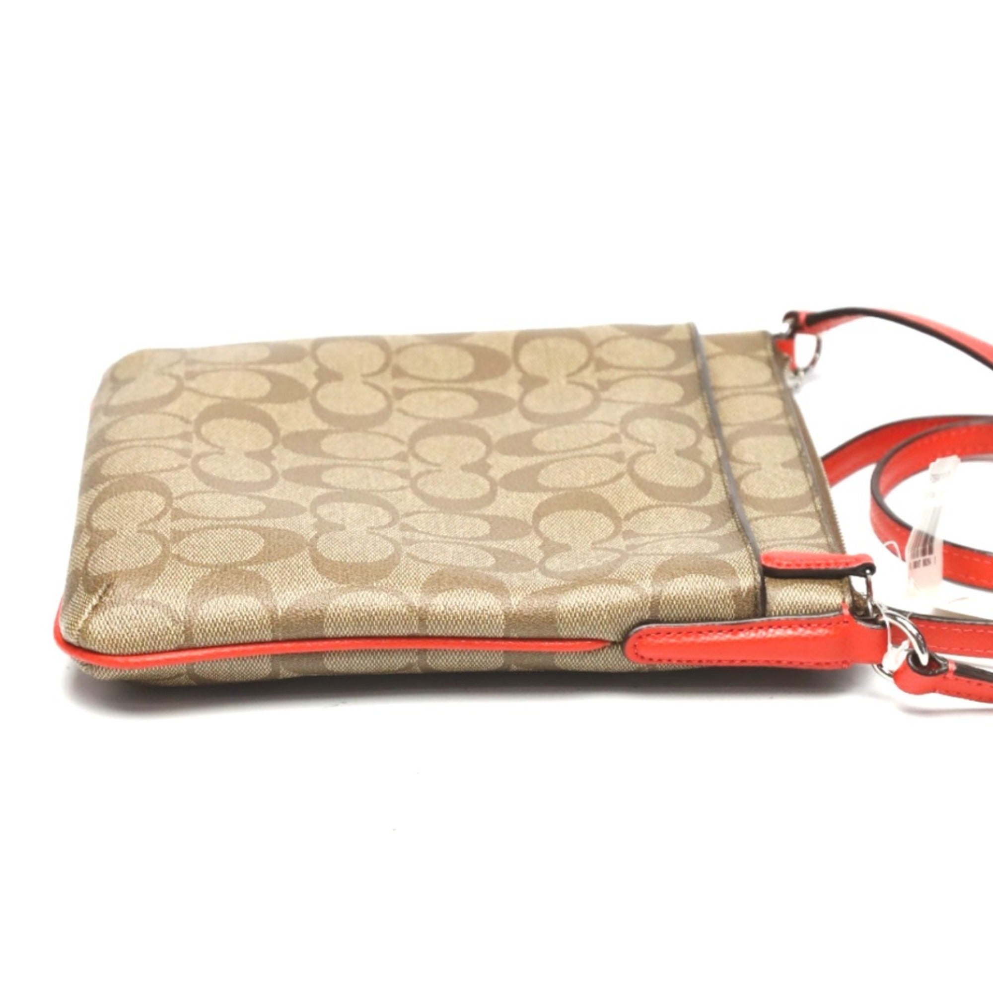 Coach Brown Canvas Leather Shoulder Bag (Pre-Owned)