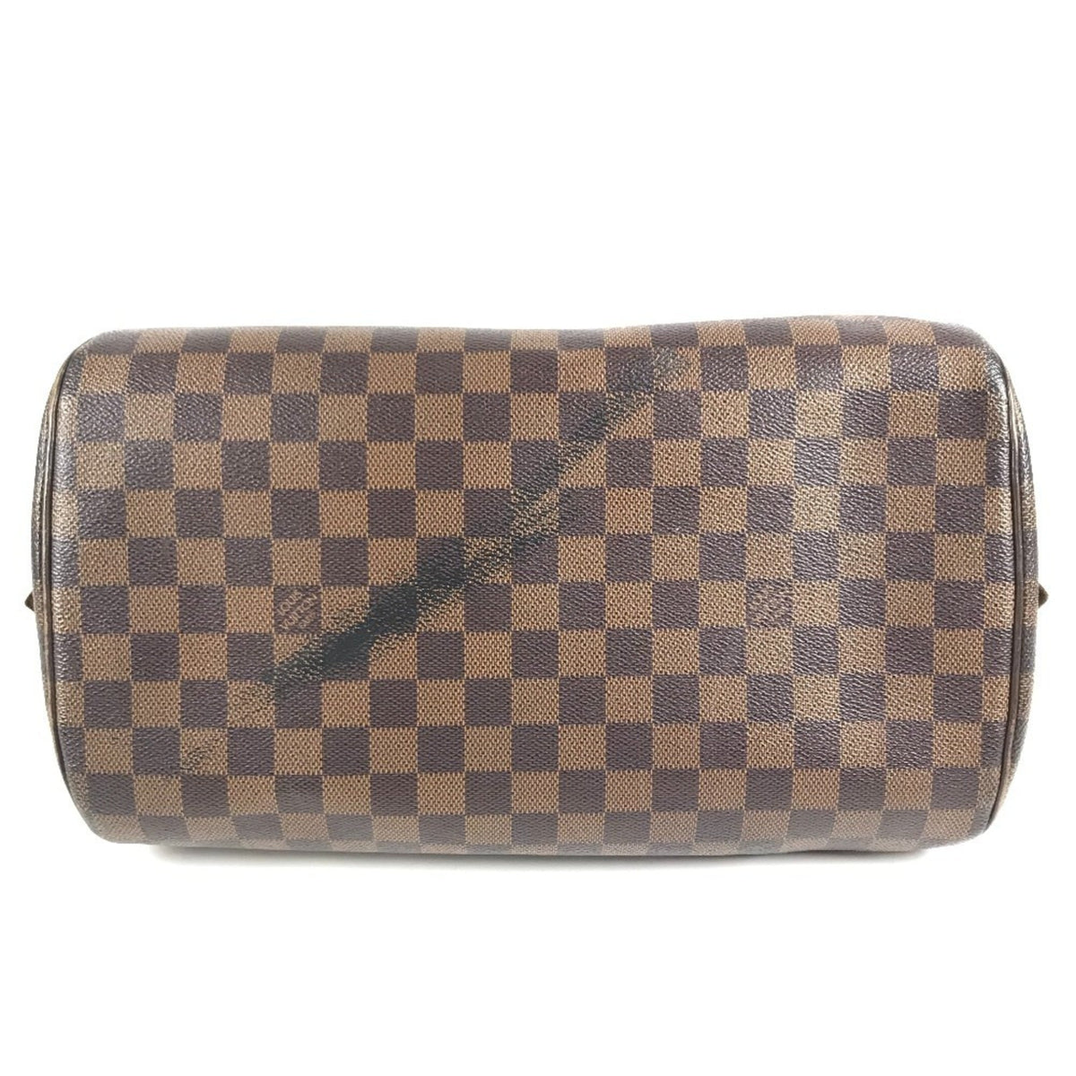 Louis Vuitton Brown Ebene Damier Canvas Boston Bag Handbag Tote Bag (Pre-Owned)