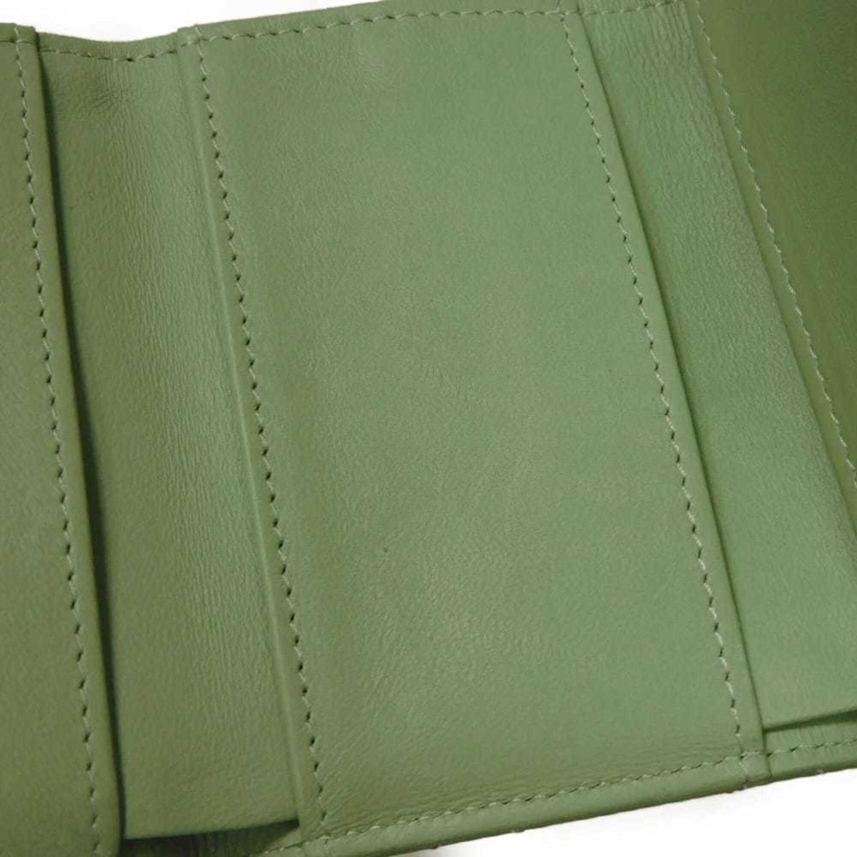 Chanel Light Green Rhinestone Wallet (Tri-Fold) (Pre-Owned)