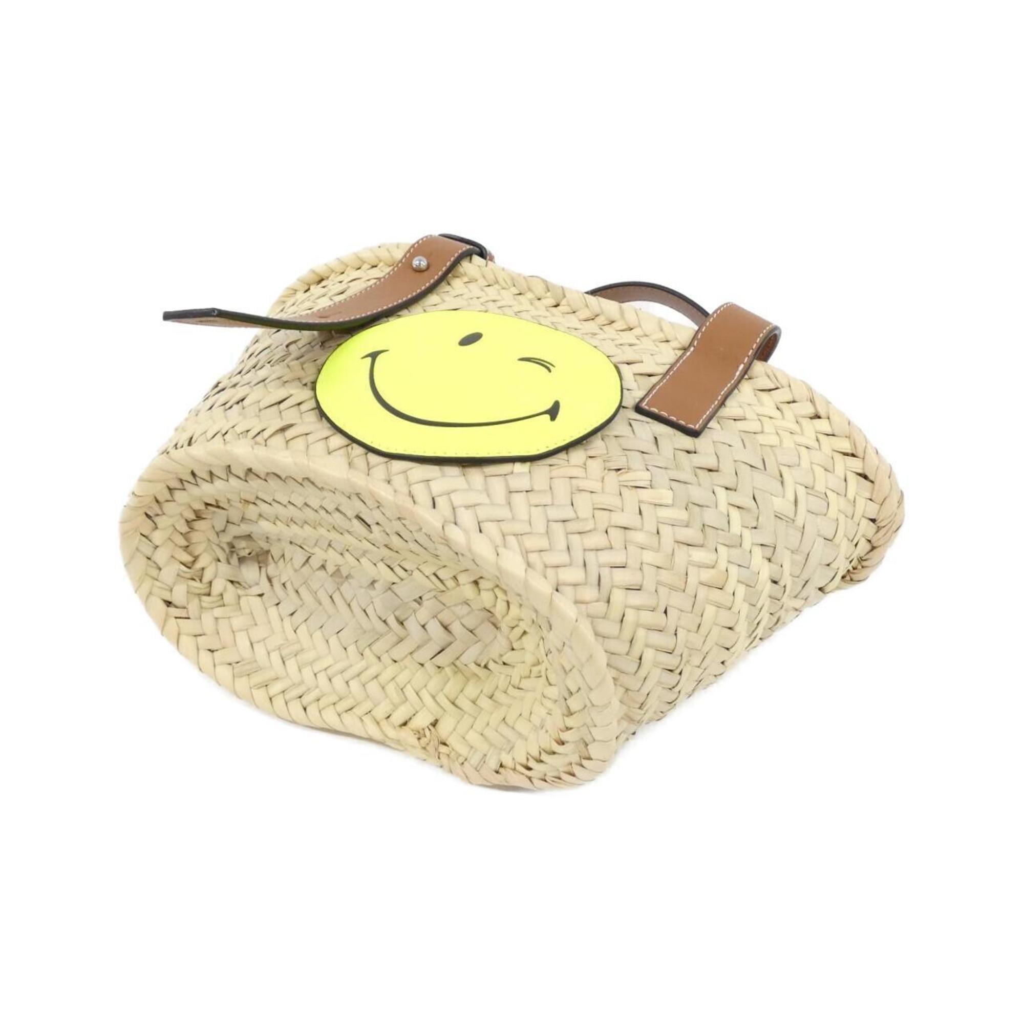 Loewe Yellow Leather Basket Handbag (Pre-Owned)