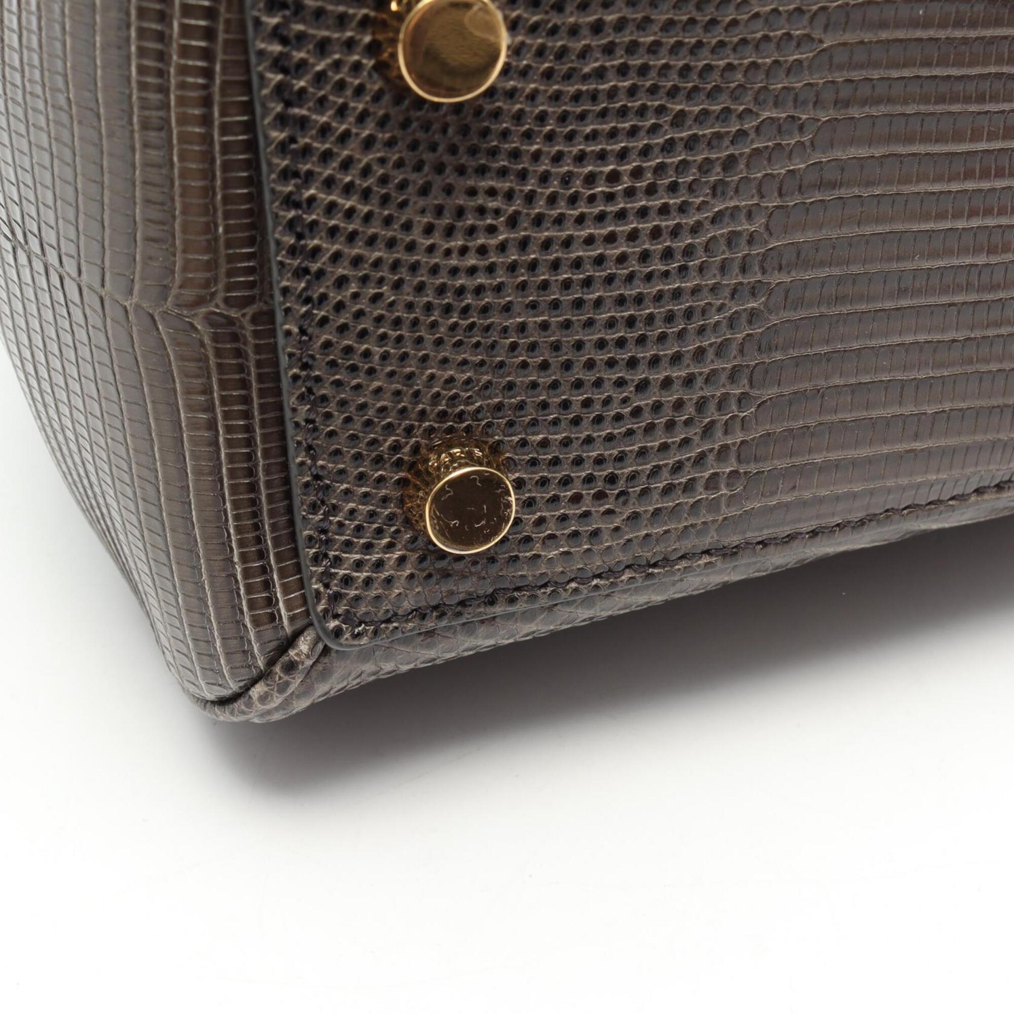 Celine Khaki Leather Handbag (Pre-Owned)