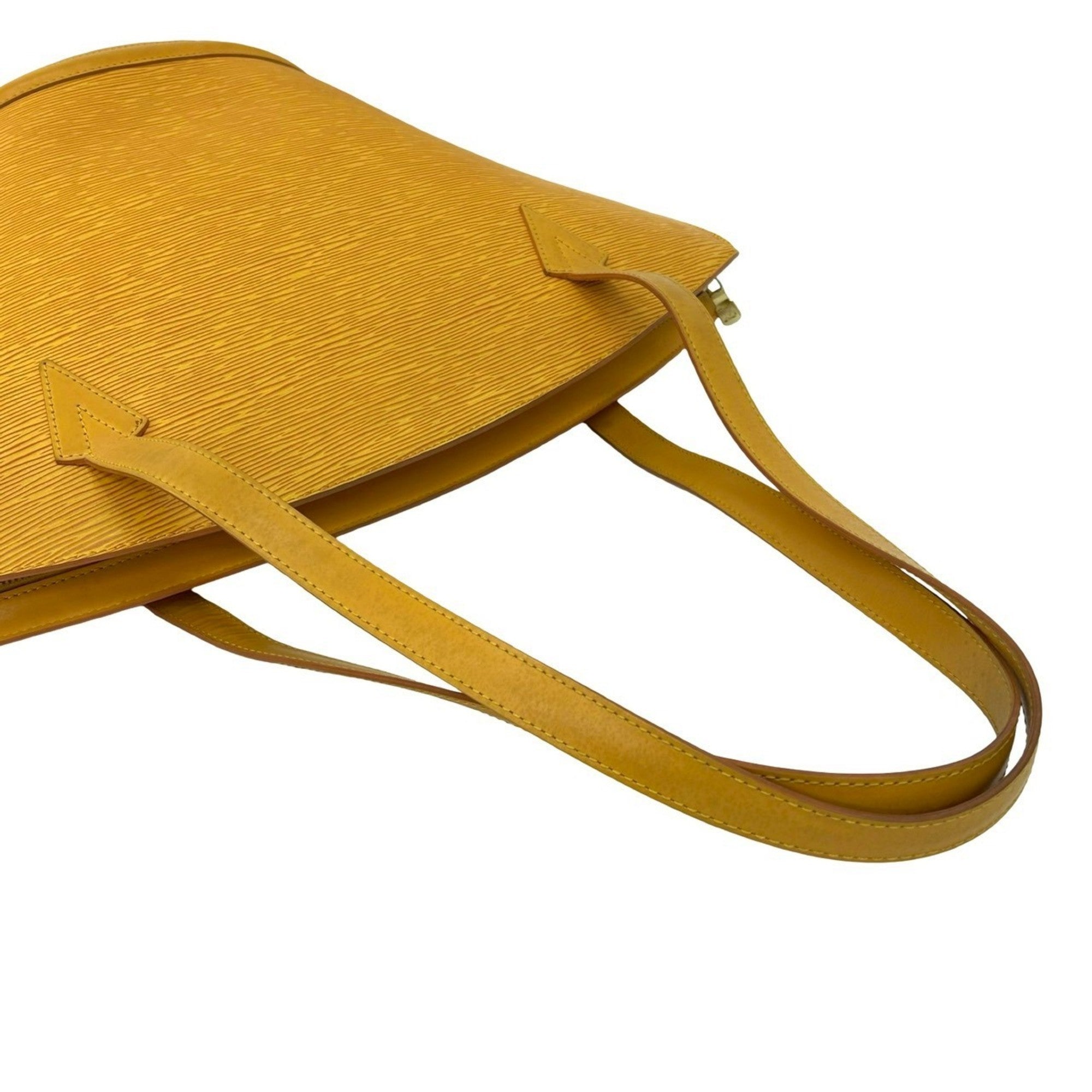 Louis Vuitton Yellow Leather Tote Bag (Pre-Owned)