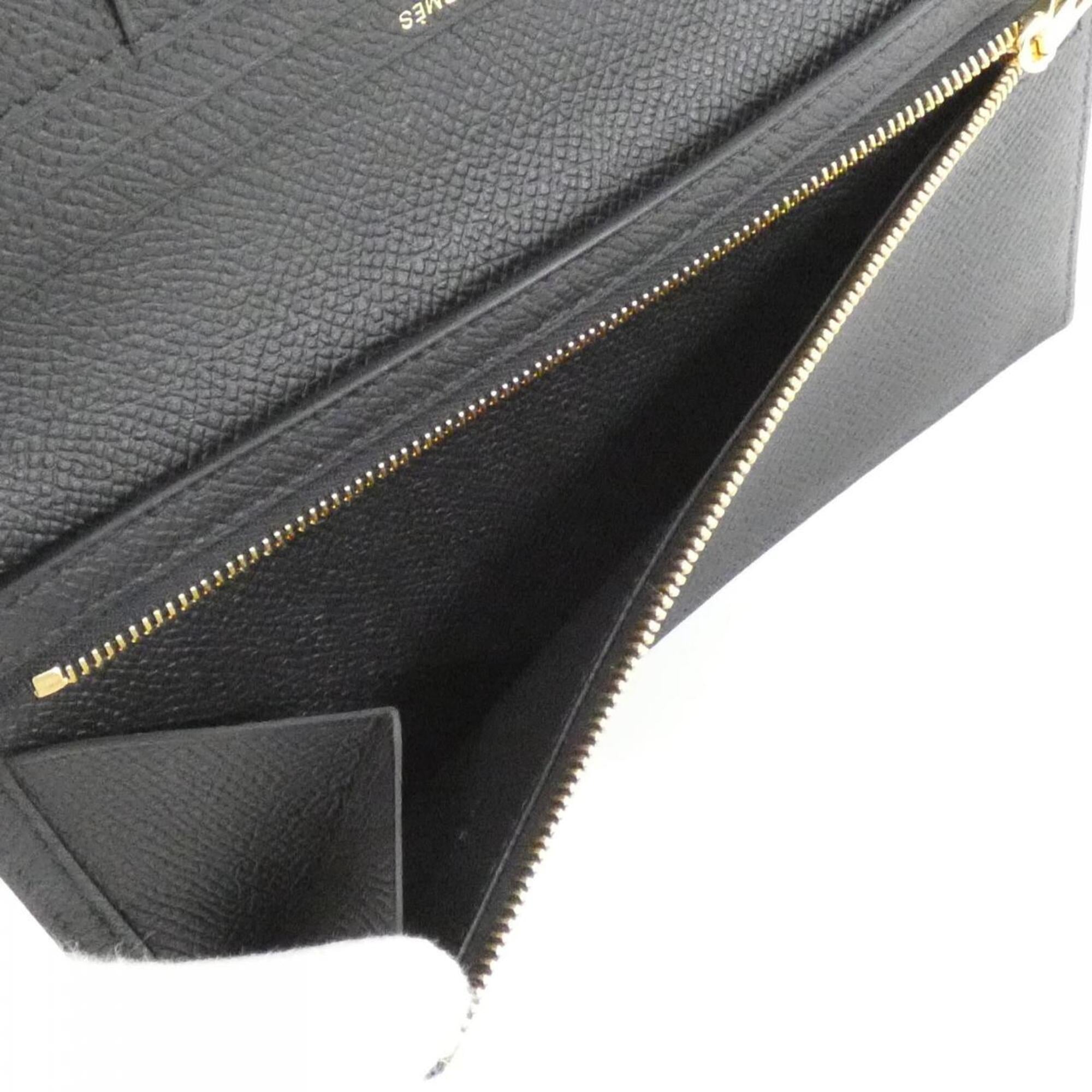 Hermes Black Soufre Epsom Leather Coin Purse/Coin Case (Pre-Owned)