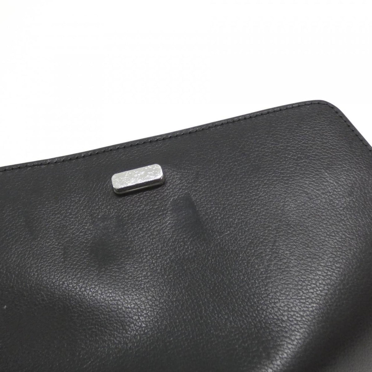 Hermes Black Evergrain Leather Handbag (Pre-Owned)