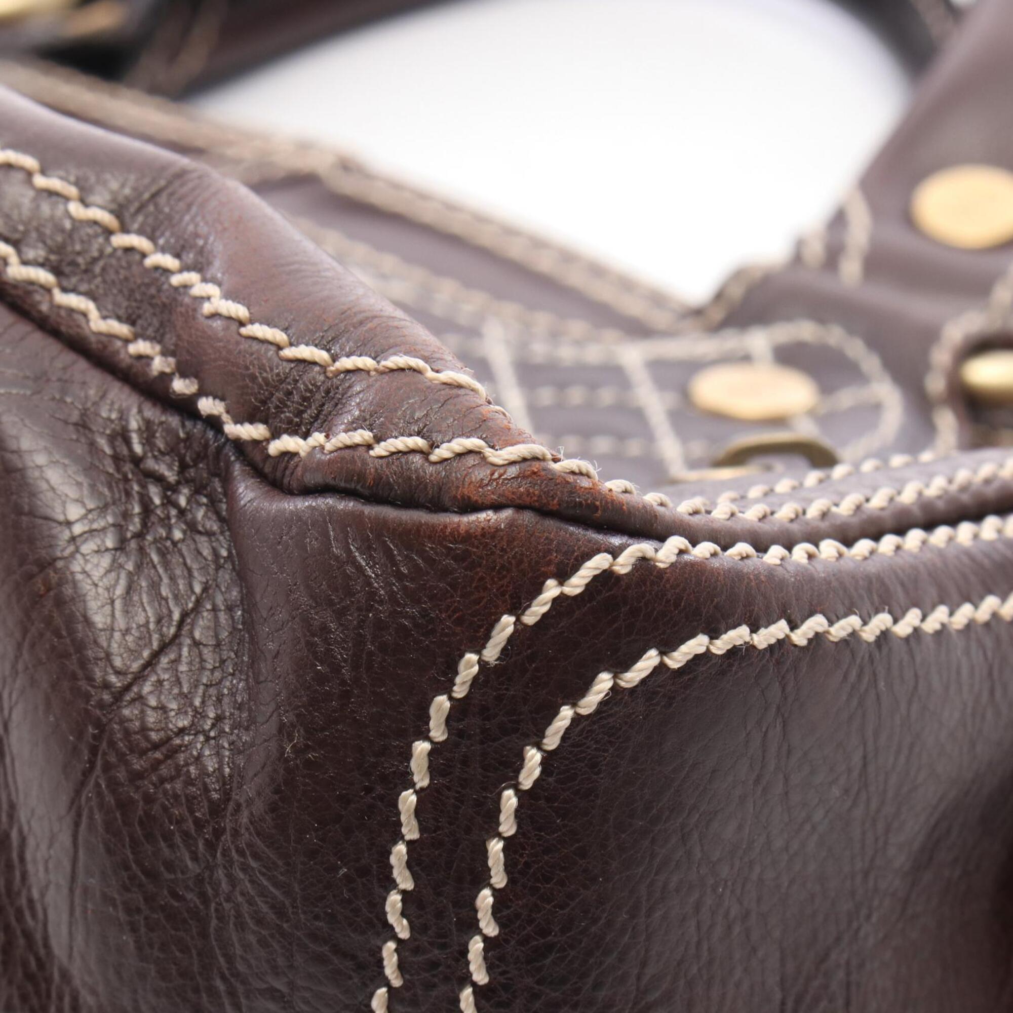 Celine Brown Leather Handbag (Pre-Owned)