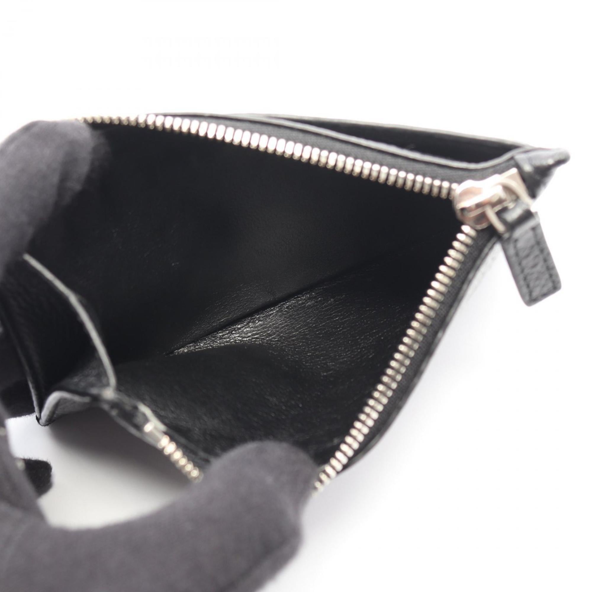 Balenciaga Black Leather Coin Purse/Coin Case (Pre-Owned)