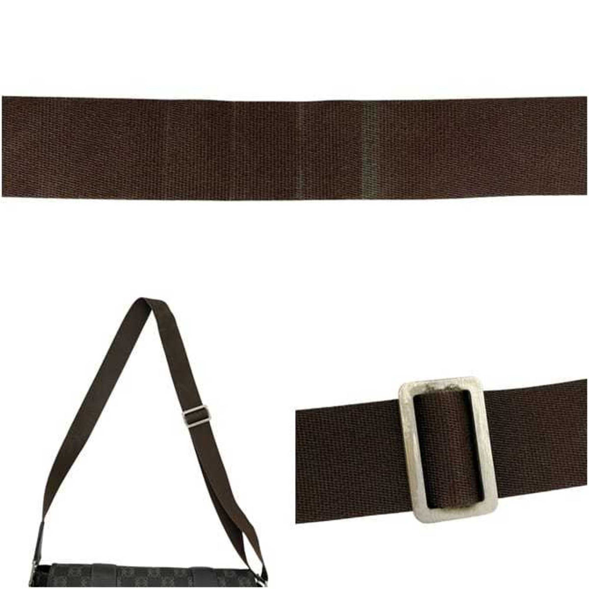 Loewe Dark Brown Pvc Leather Messenger Bag Shoulder Bag (Pre-Owned)