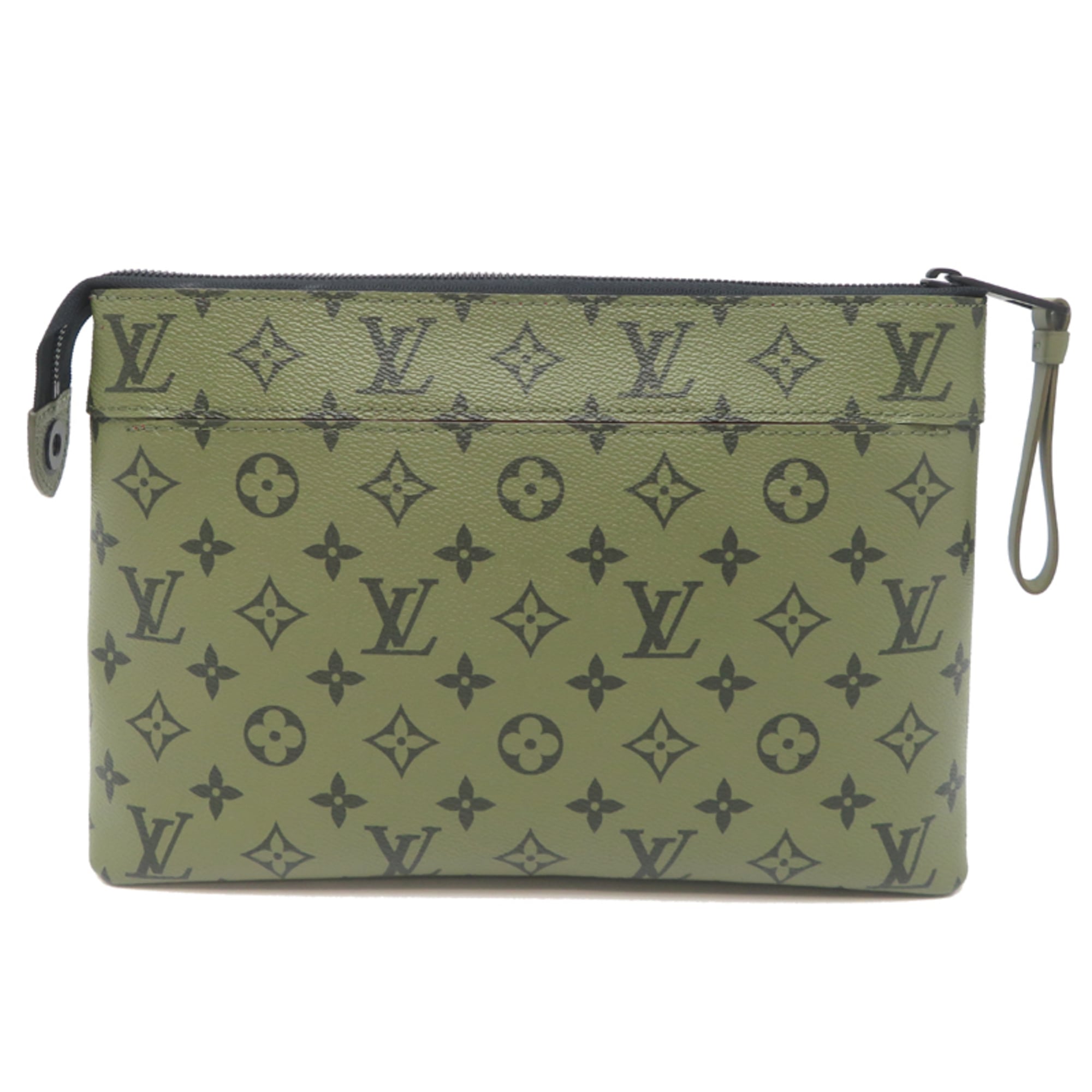 Louis Vuitton Monogram Green Monogram Clutch Bag (Pre-Owned)