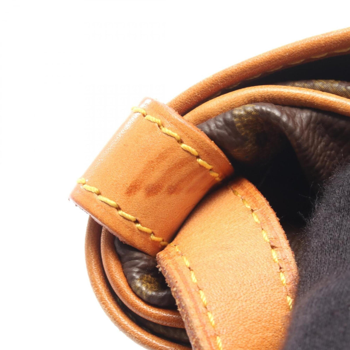 Louis Vuitton Brown Pvc Coated Canvas Monogram Leather Handbag Shoulder Bag (Pre-Owned)