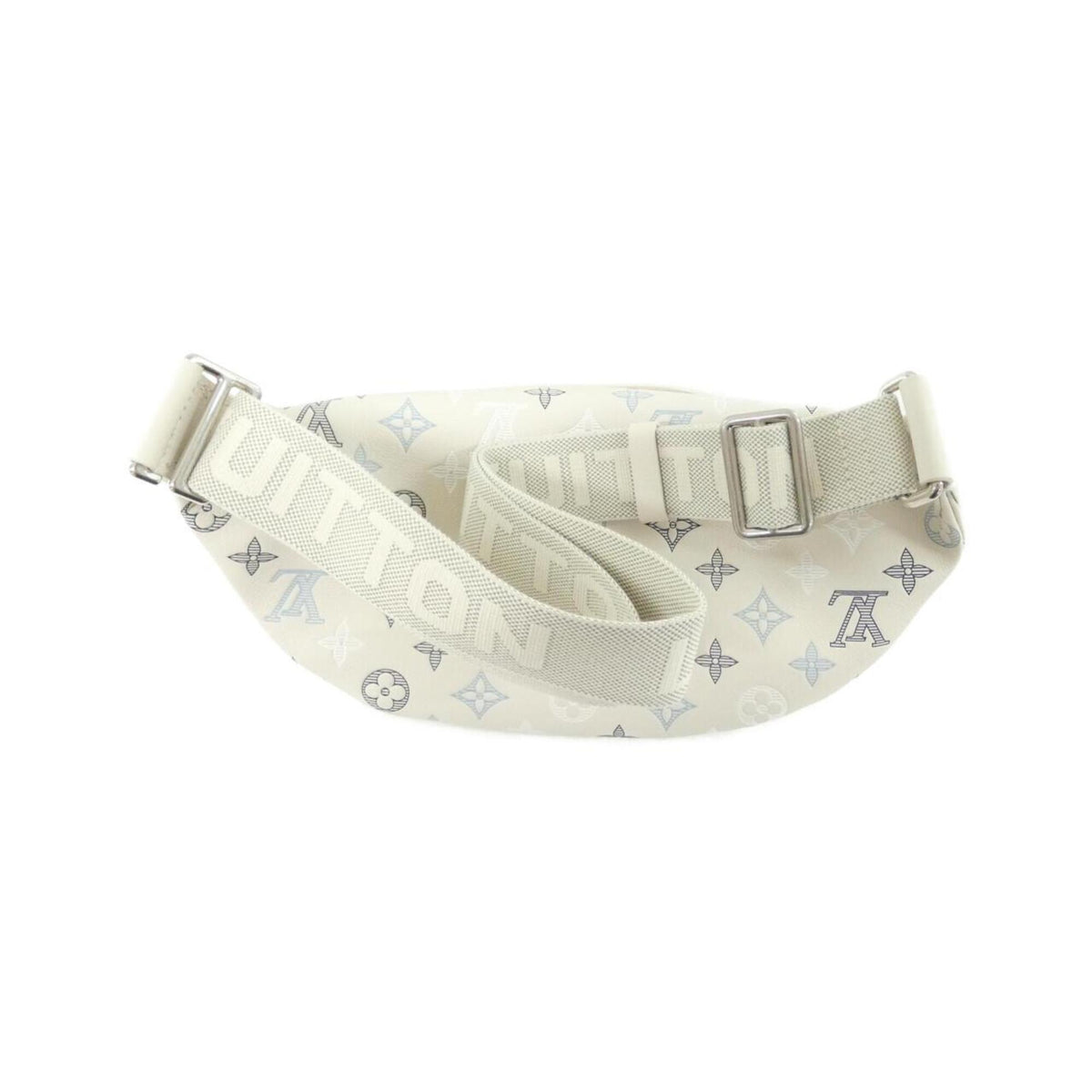 Louis Vuitton White Leather Handbag Sling Bag (Pre-Owned)