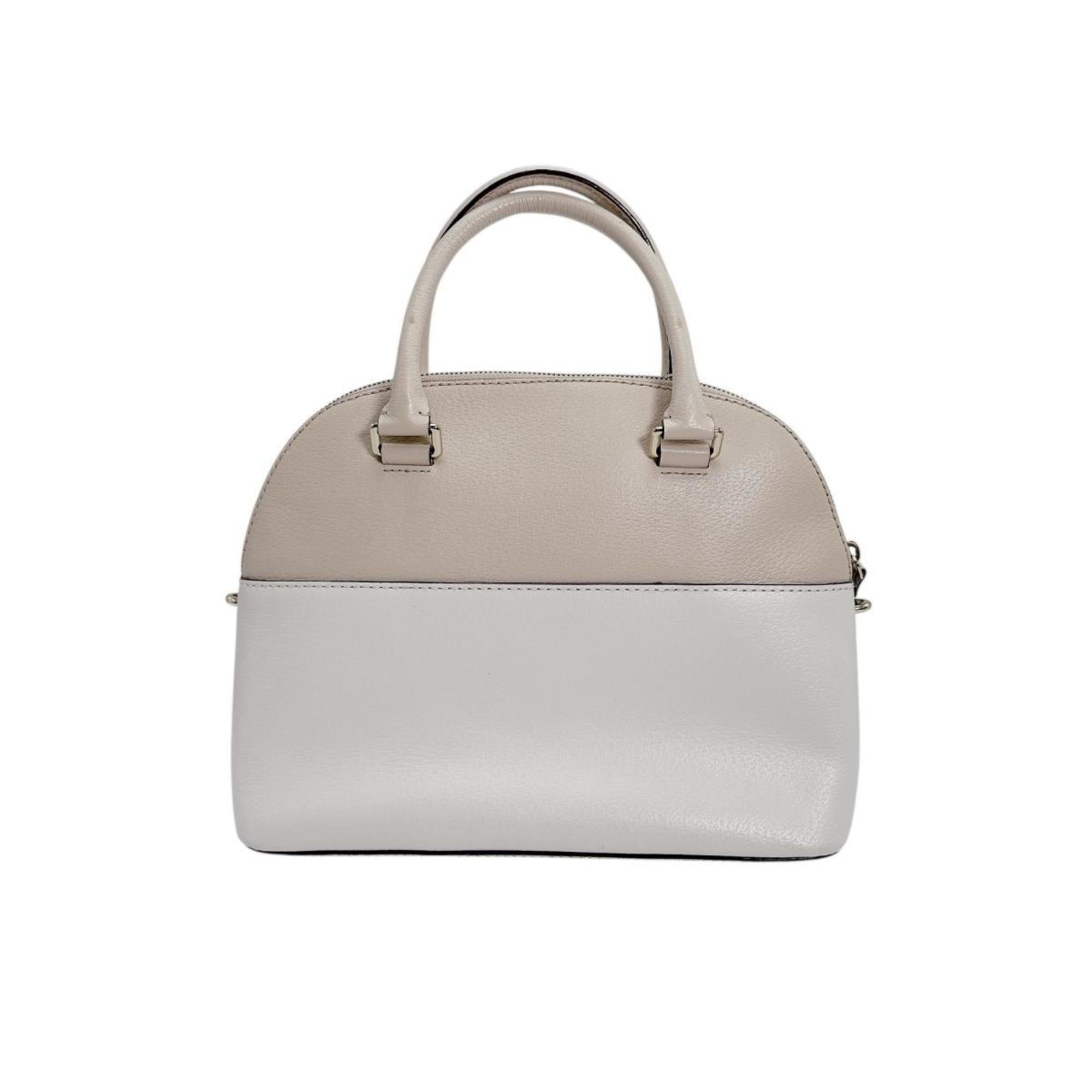 Kate Spade Beige Leather Polyester Handbag (Pre-Owned)