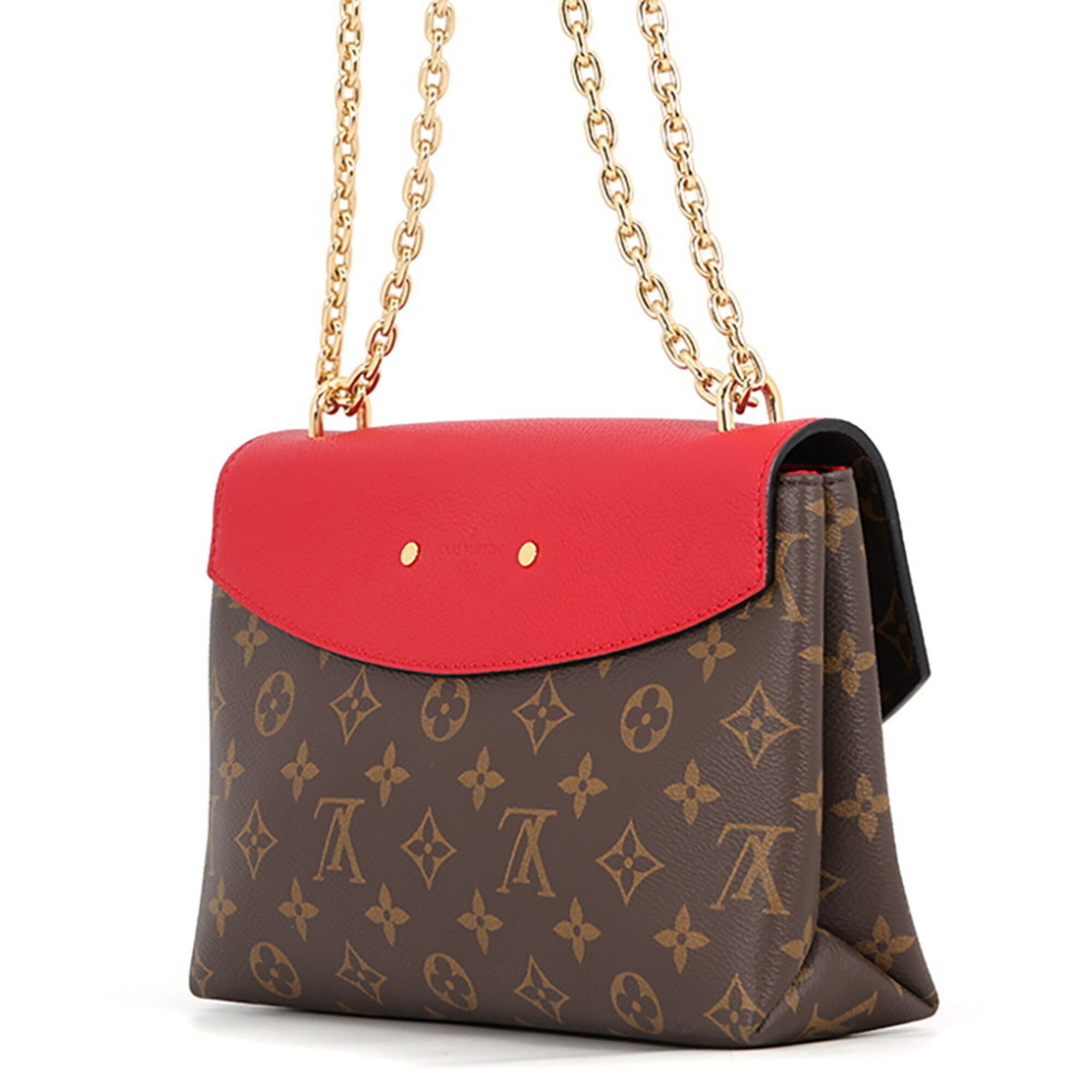 Louis Vuitton Monogram Red Color Monogram Handbag Shoulder Bag (Pre-Owned)