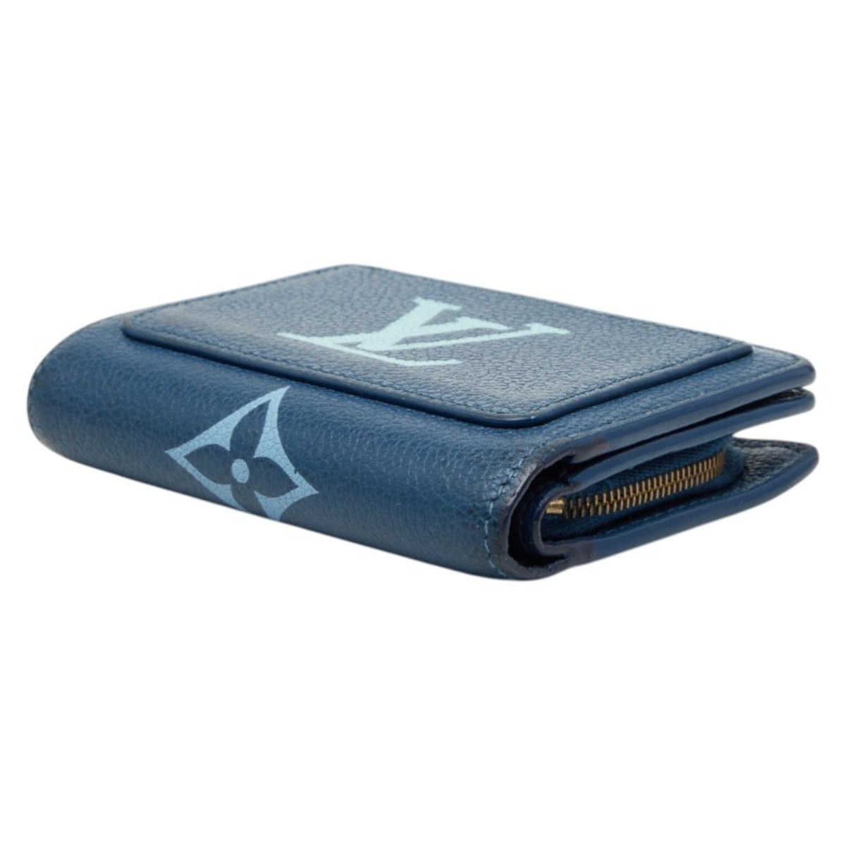 Louis Vuitton Blue White Leather Wallet (Bi-Fold) (Pre-Owned)