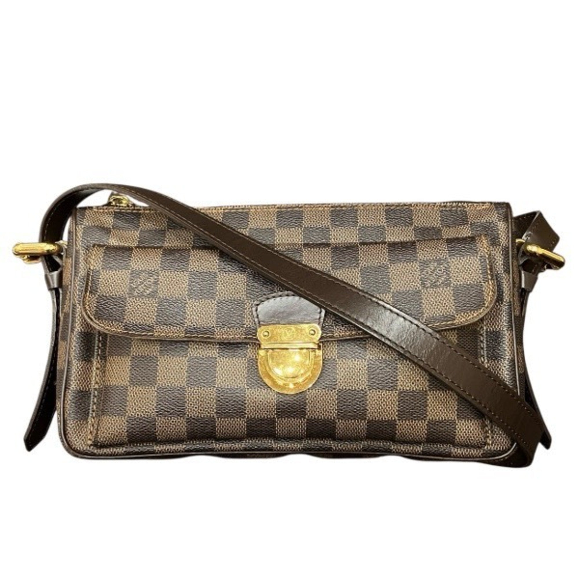 Louis Vuitton Brown Handbag Shoulder Bag (Pre-Owned)