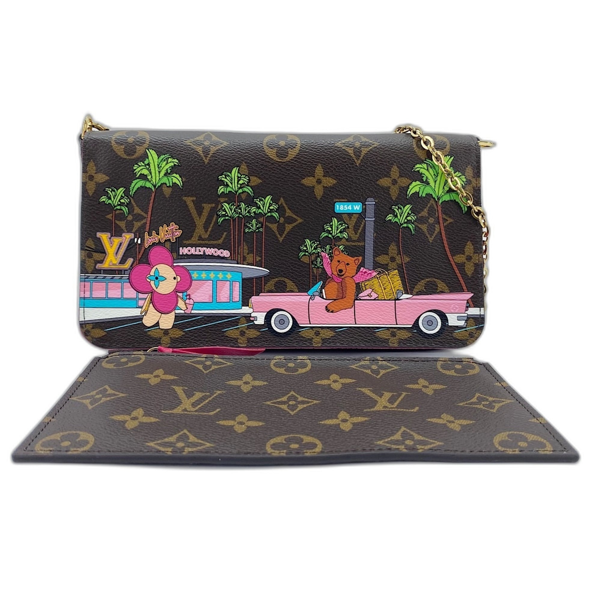Louis Vuitton Monogram Brown Pochette Shoulder Bag (Pre-Owned)