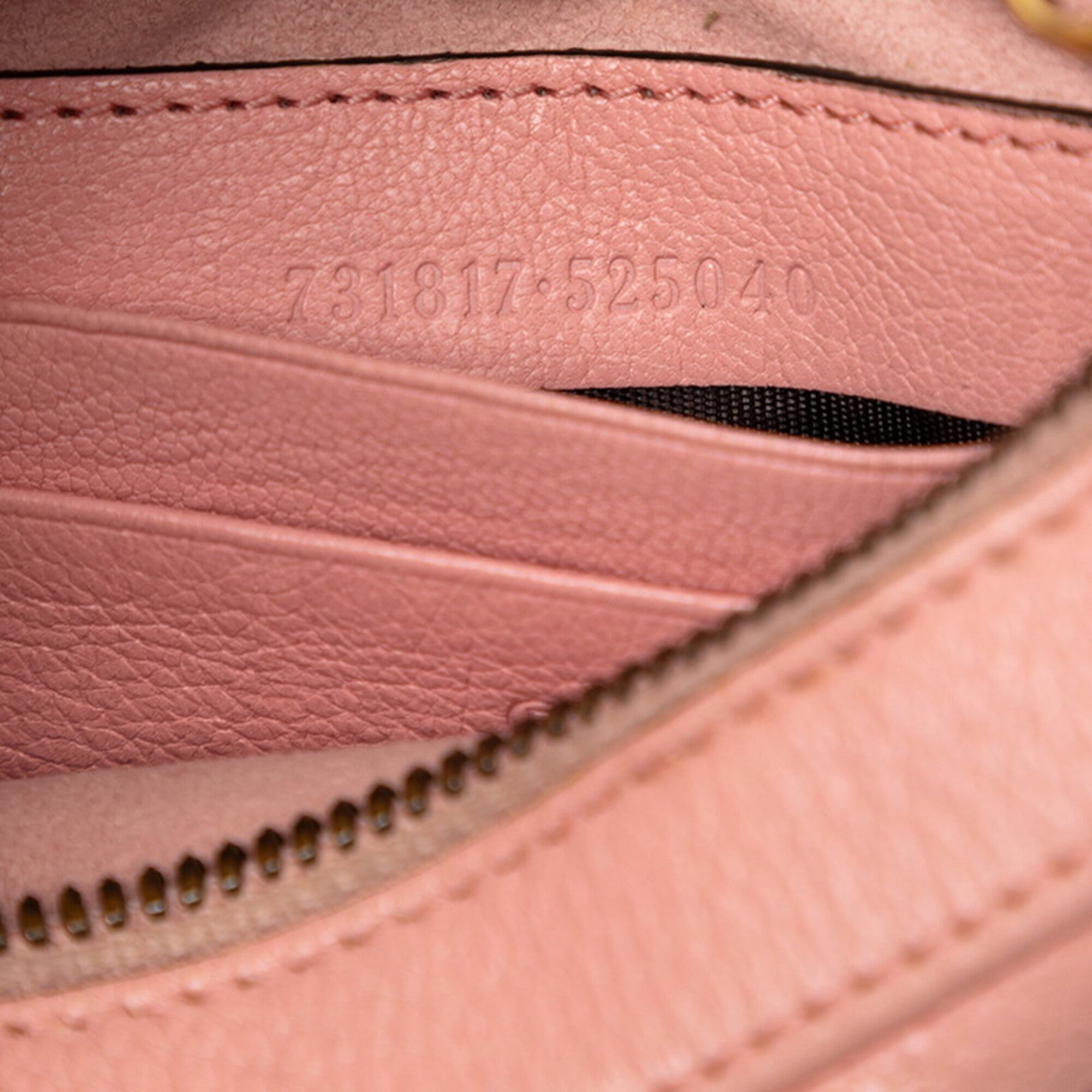 Gucci Pink Leather Handbag Shoulder Bag (Pre-Owned)