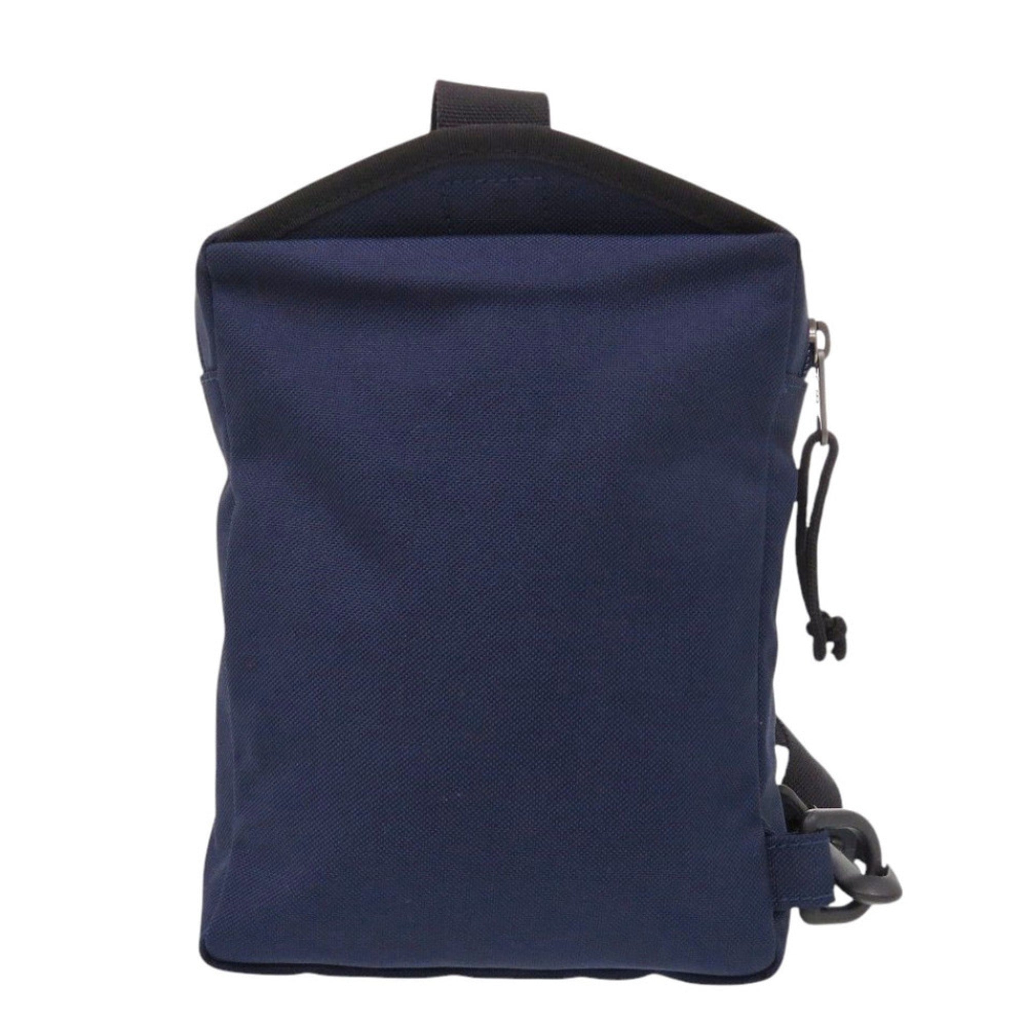 Balenciaga Black Navy Nylon Shoulder Bag Sling Bag (Pre-Owned)