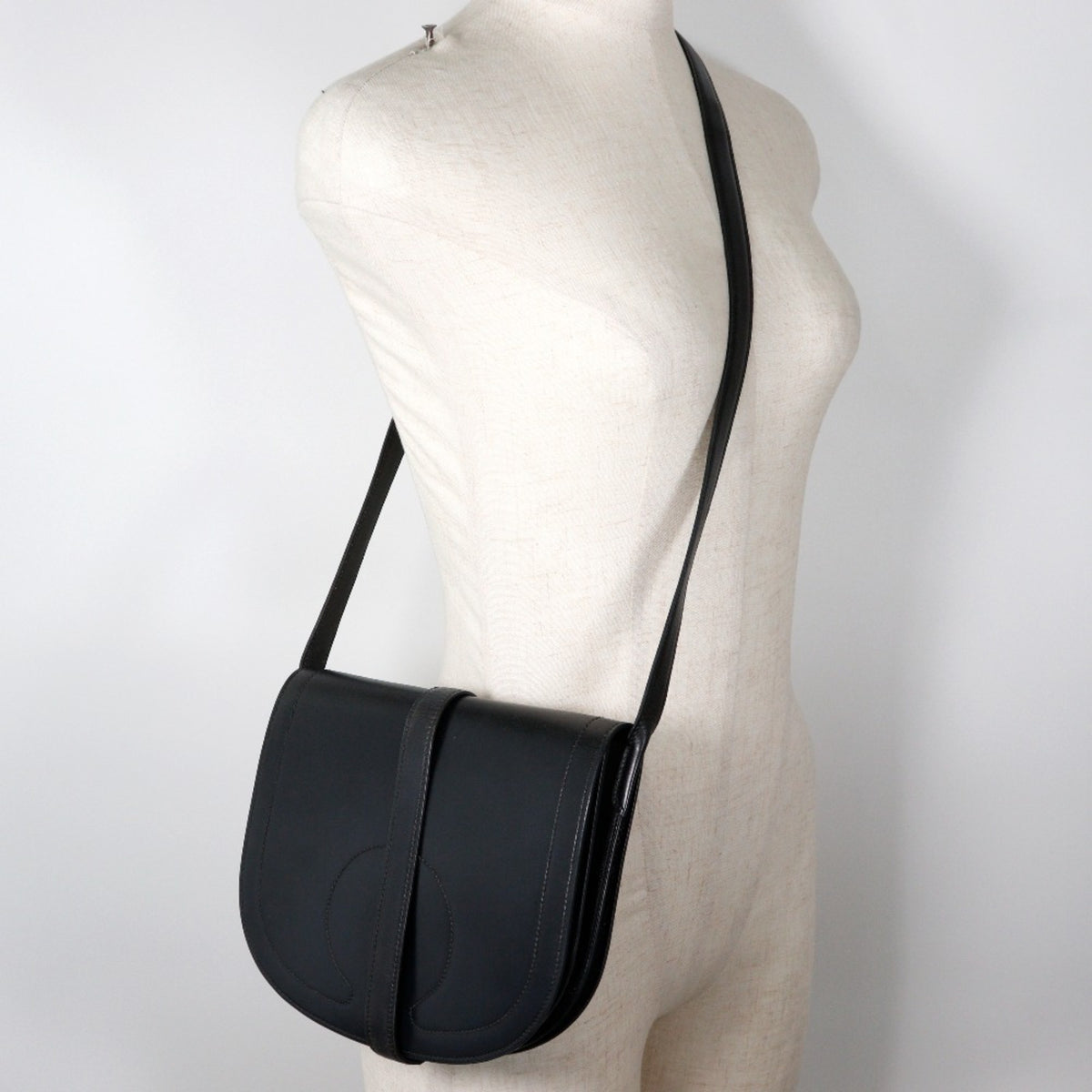 Hermes Box Calf Leather Shoulder Bag (Pre-Owned)