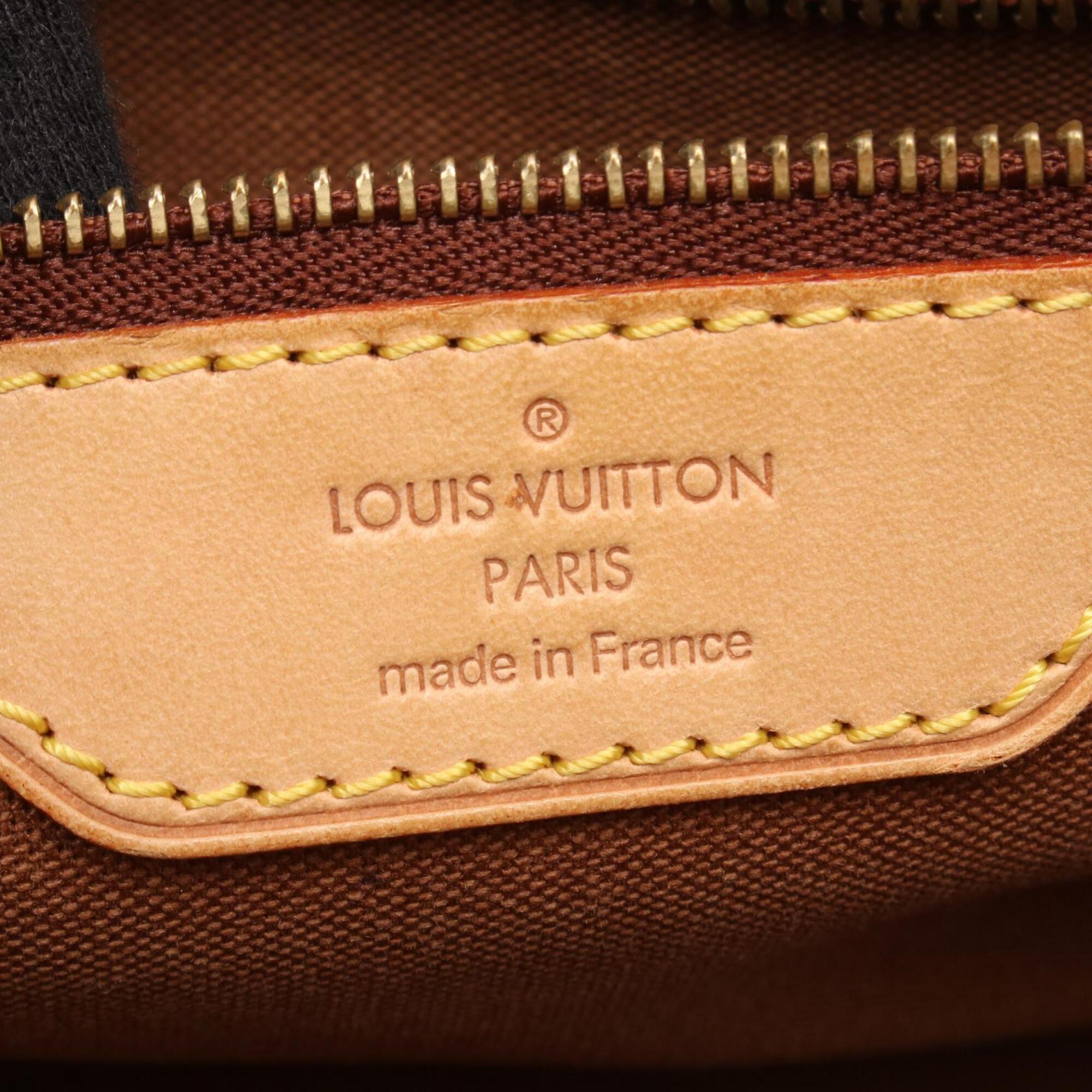 Louis Vuitton Brown Monogram Coated Canvas Handbag Shoulder Bag (Pre-Owned)