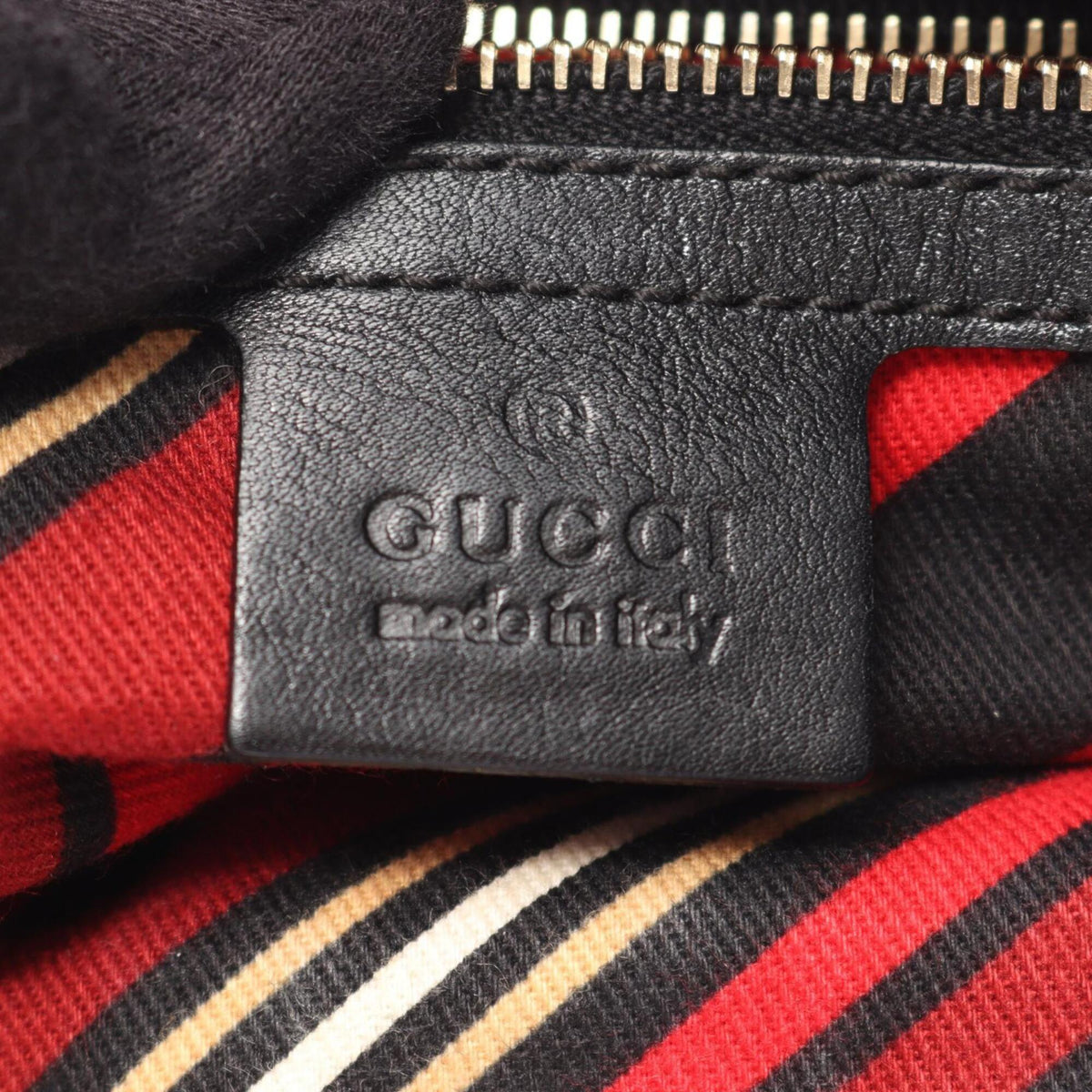 Gucci Black Leather Handbag Shoulder Bag (Pre-Owned)
