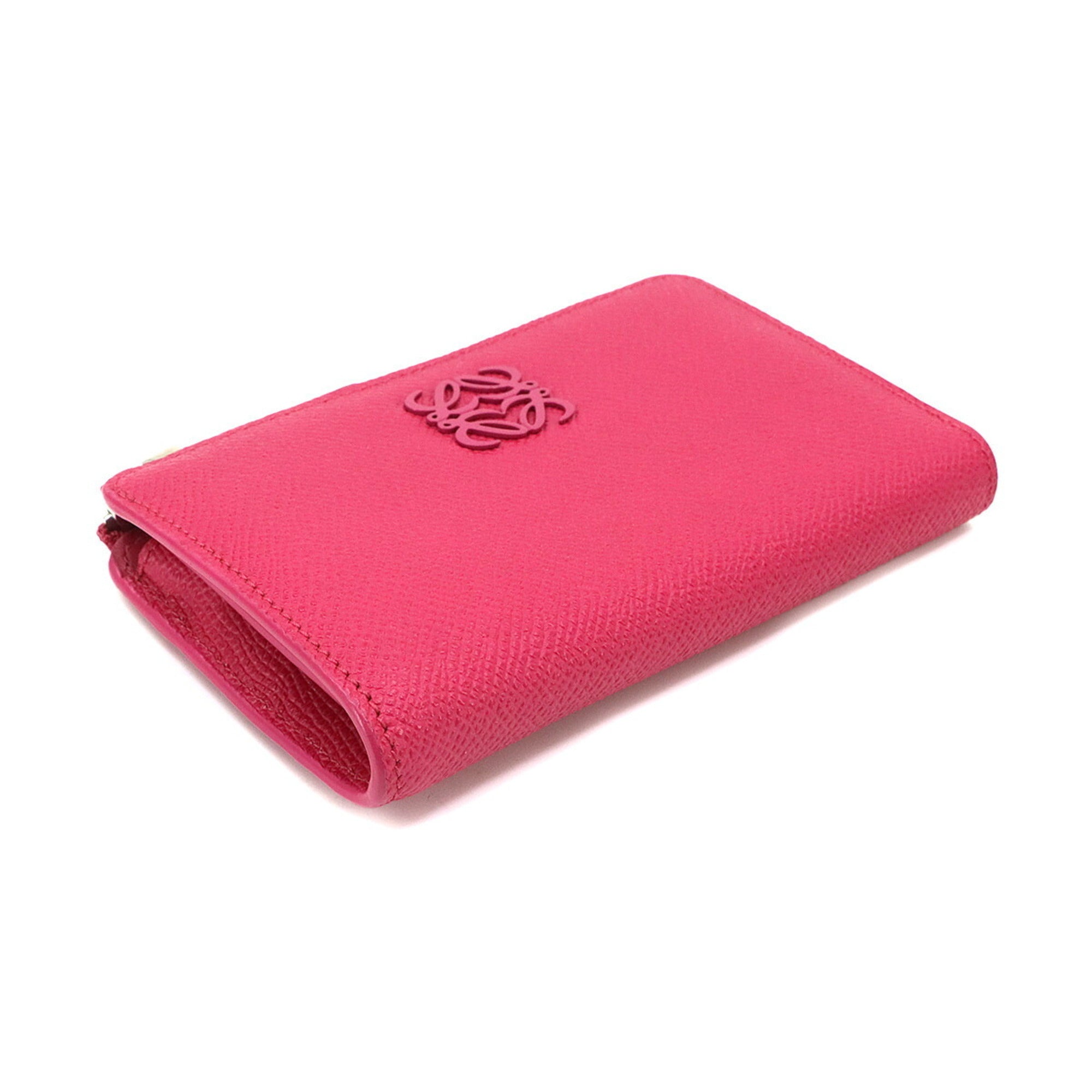 Loewe Pink Leather Coin Purse/Coin Case (Pre-Owned)
