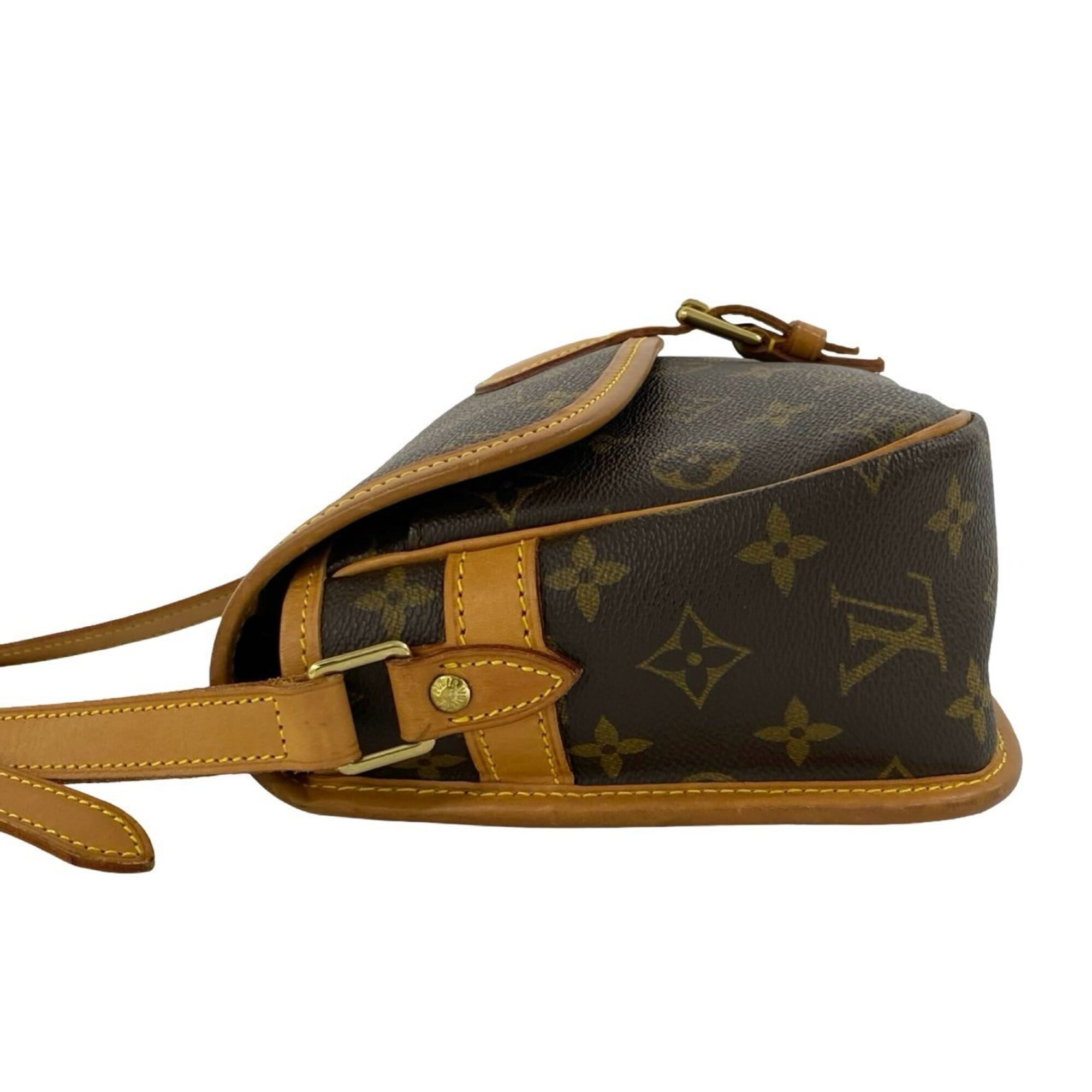 Louis Vuitton Brown Leather Pvc Pochette Shoulder Bag (Pre-Owned)