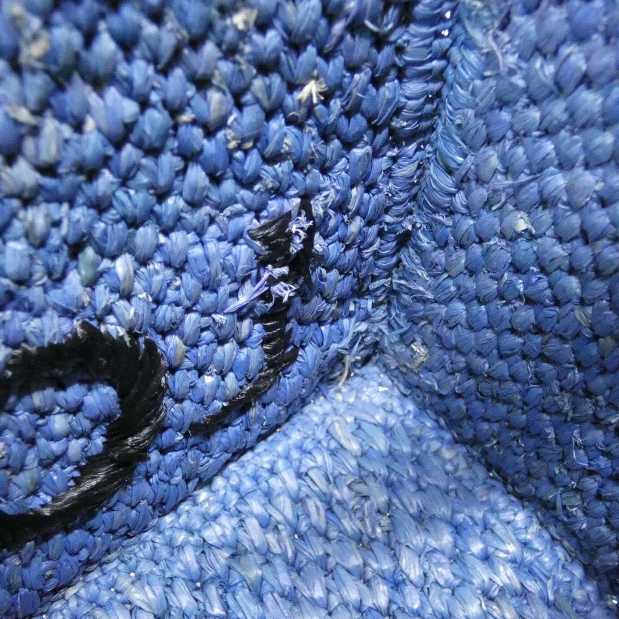 Loewe Light Blue Raffia Tote Bag (Pre-Owned)