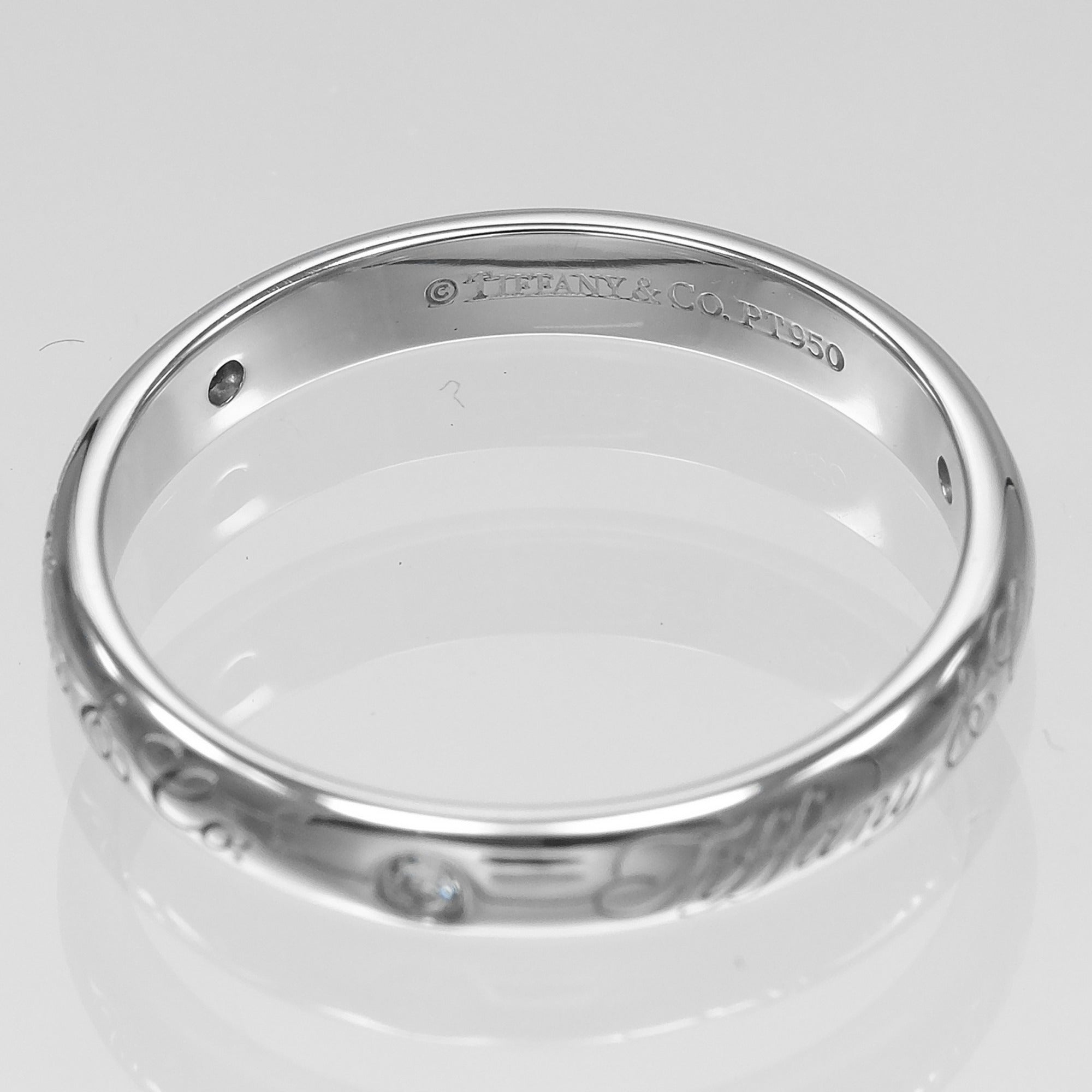 Tiffany Platinum 950 Band Ring (Pre-Owned)