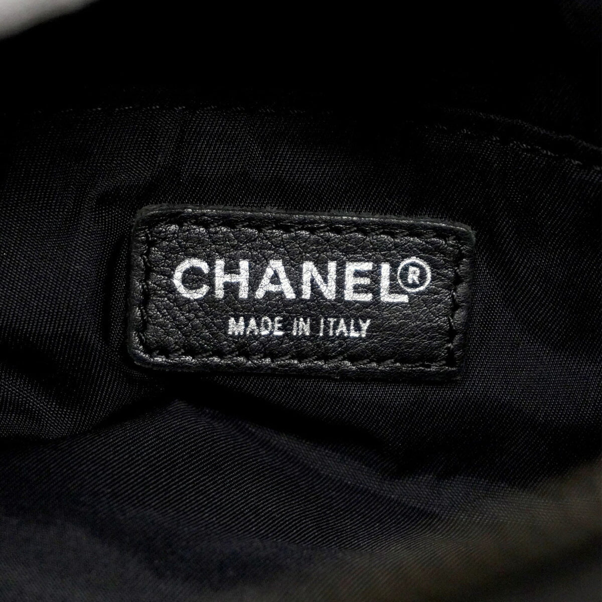 Chanel Black Nylon Vanity Bag (Pre-Owned)