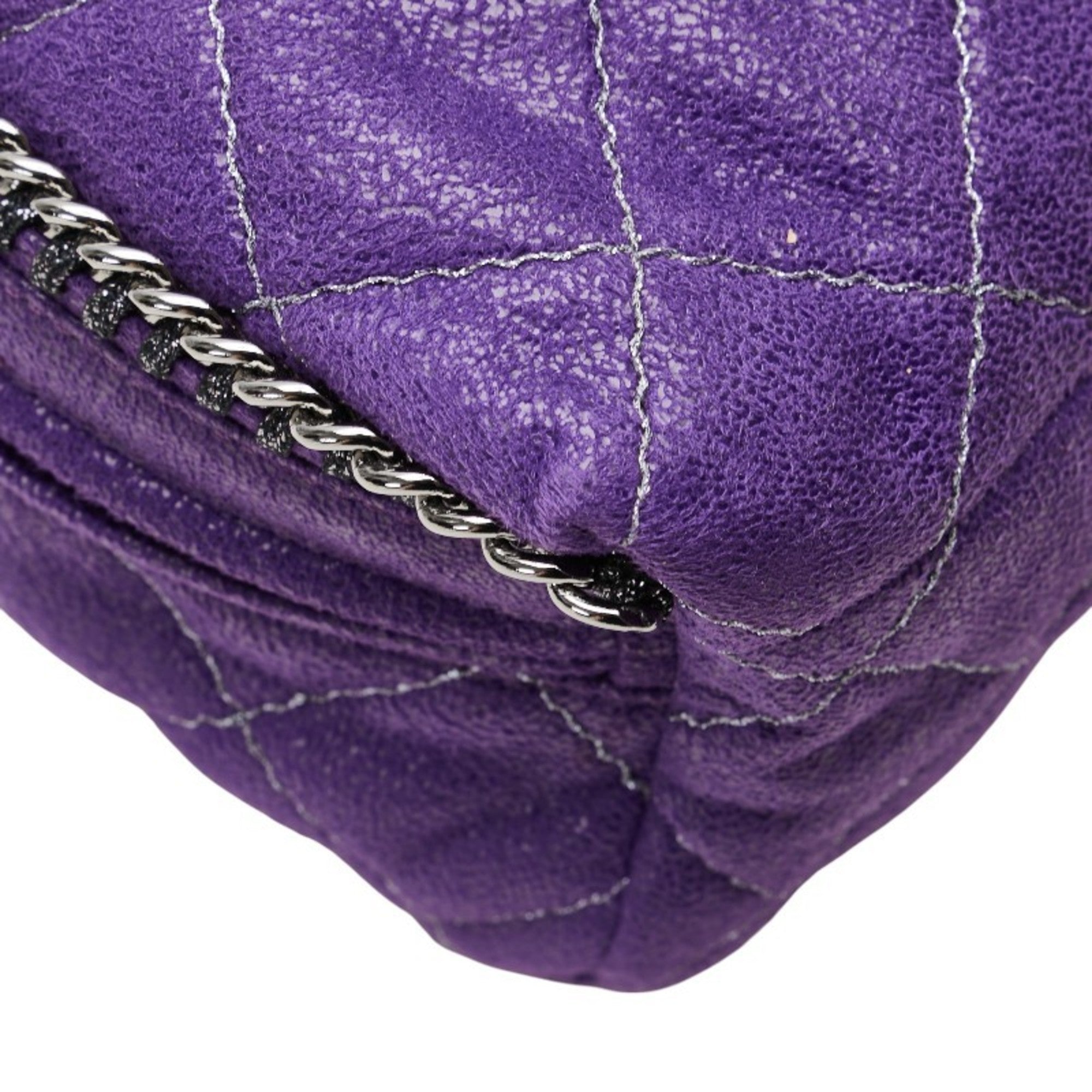 Stella Mccartney Purple Polyester Leather Backpack (Pre-Owned)