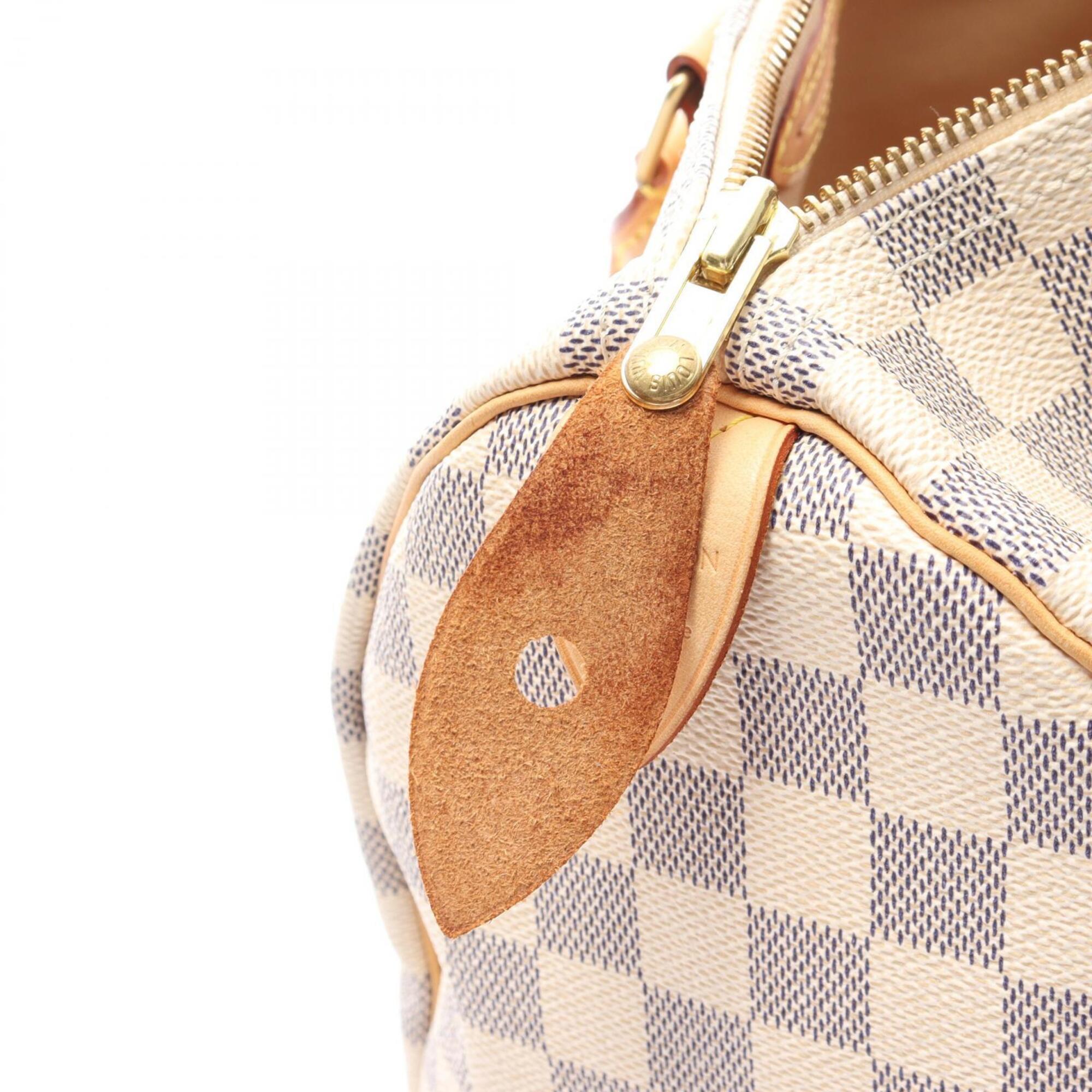 Louis Vuitton White Pvc Coated Canvas Leather Handbag (Pre-Owned)