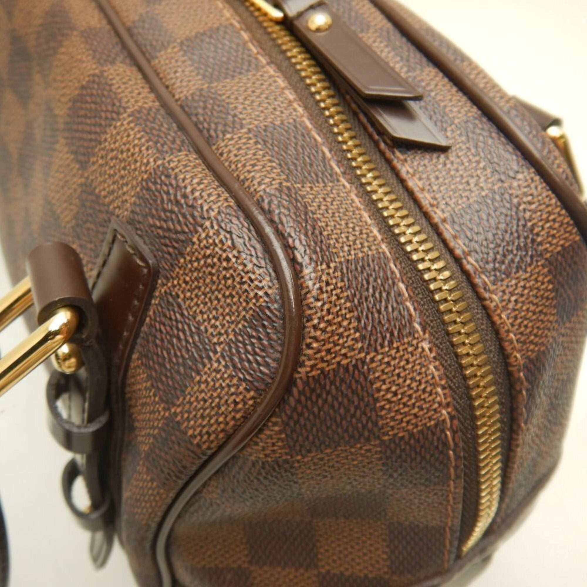 Louis Vuitton Damier Canvas Ebene Damier Canvas Shoulder Bag (Pre-Owned)