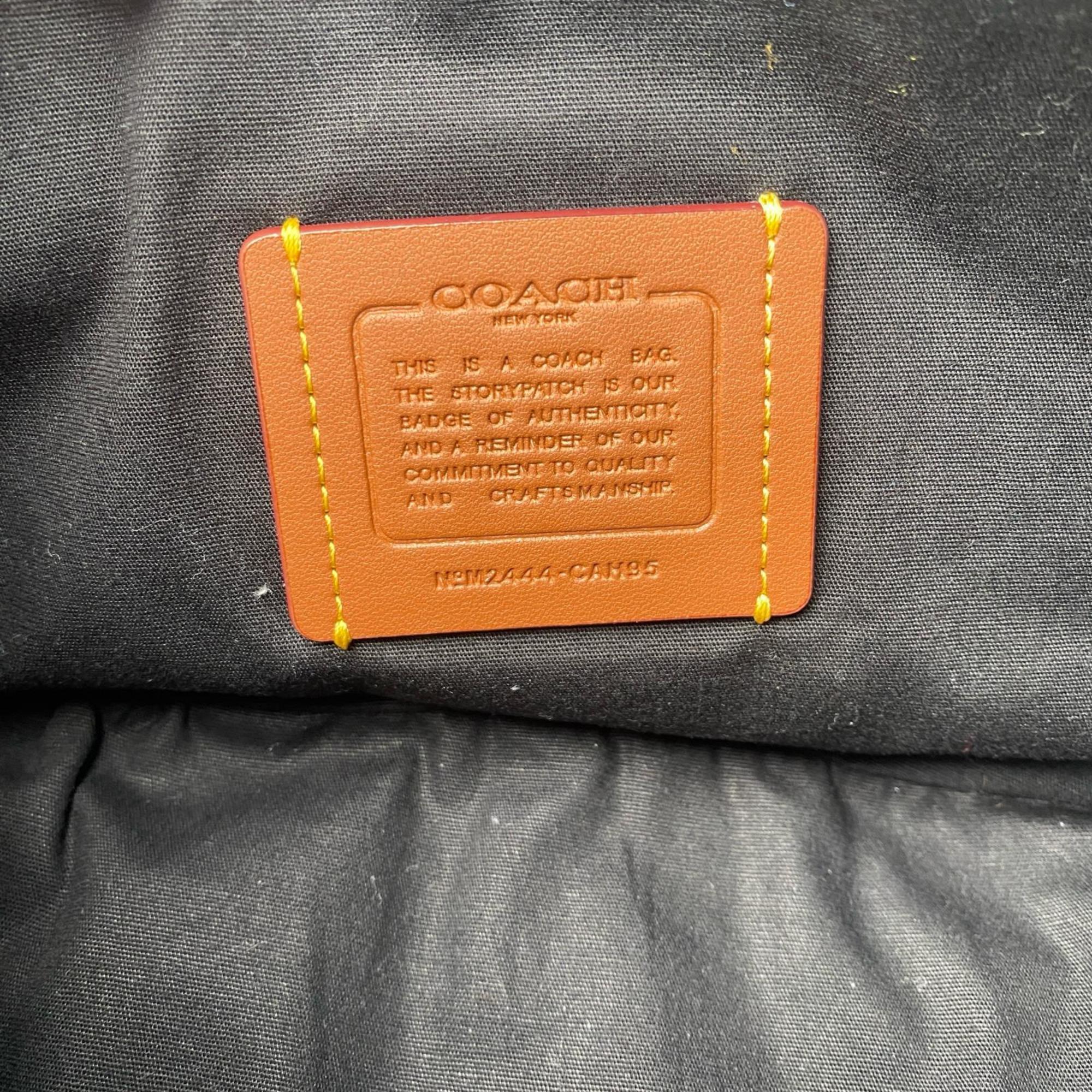 Coach Black Canvas Shoulder Bag (Pre-Owned)