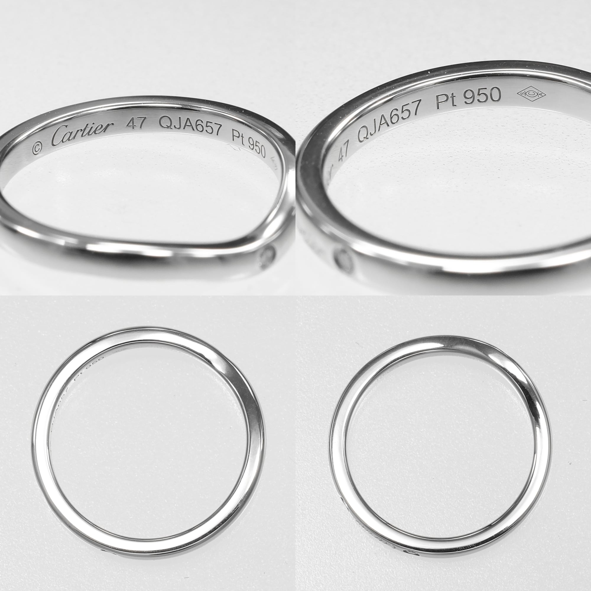 Cartier Platinum 950 Band Ring (Pre-Owned)