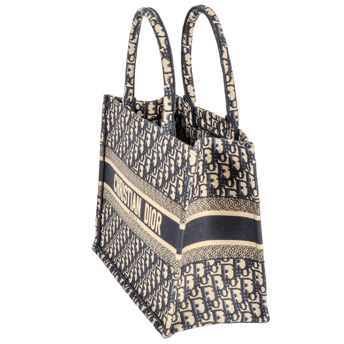 Christian Dior Navy Canvas Tote Bag (Pre-Owned)