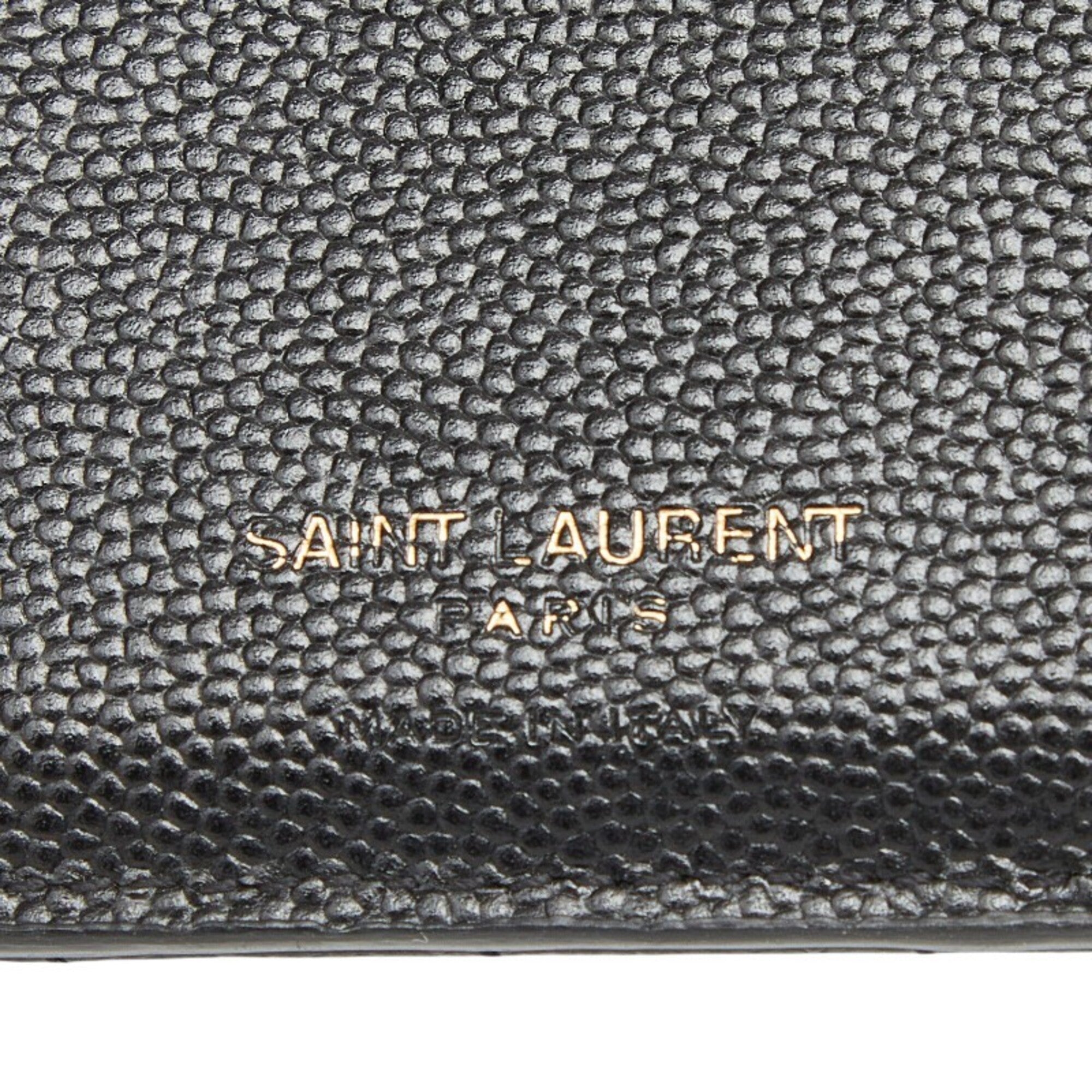 Saint Laurent Black Leather Wallet (Bi-Fold) (Pre-Owned)