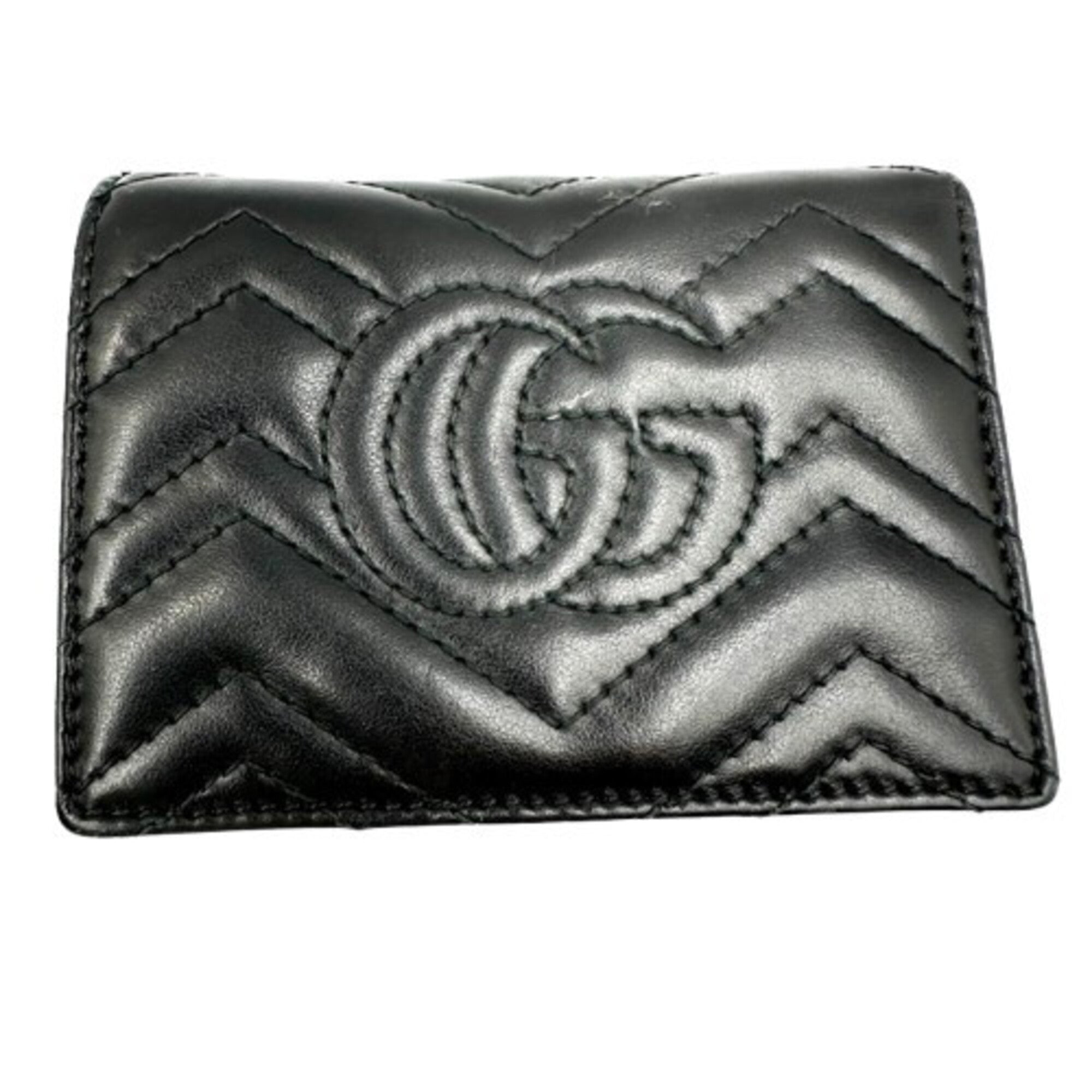 Gucci Black Leather Wallet (Bi-Fold) (Pre-Owned)