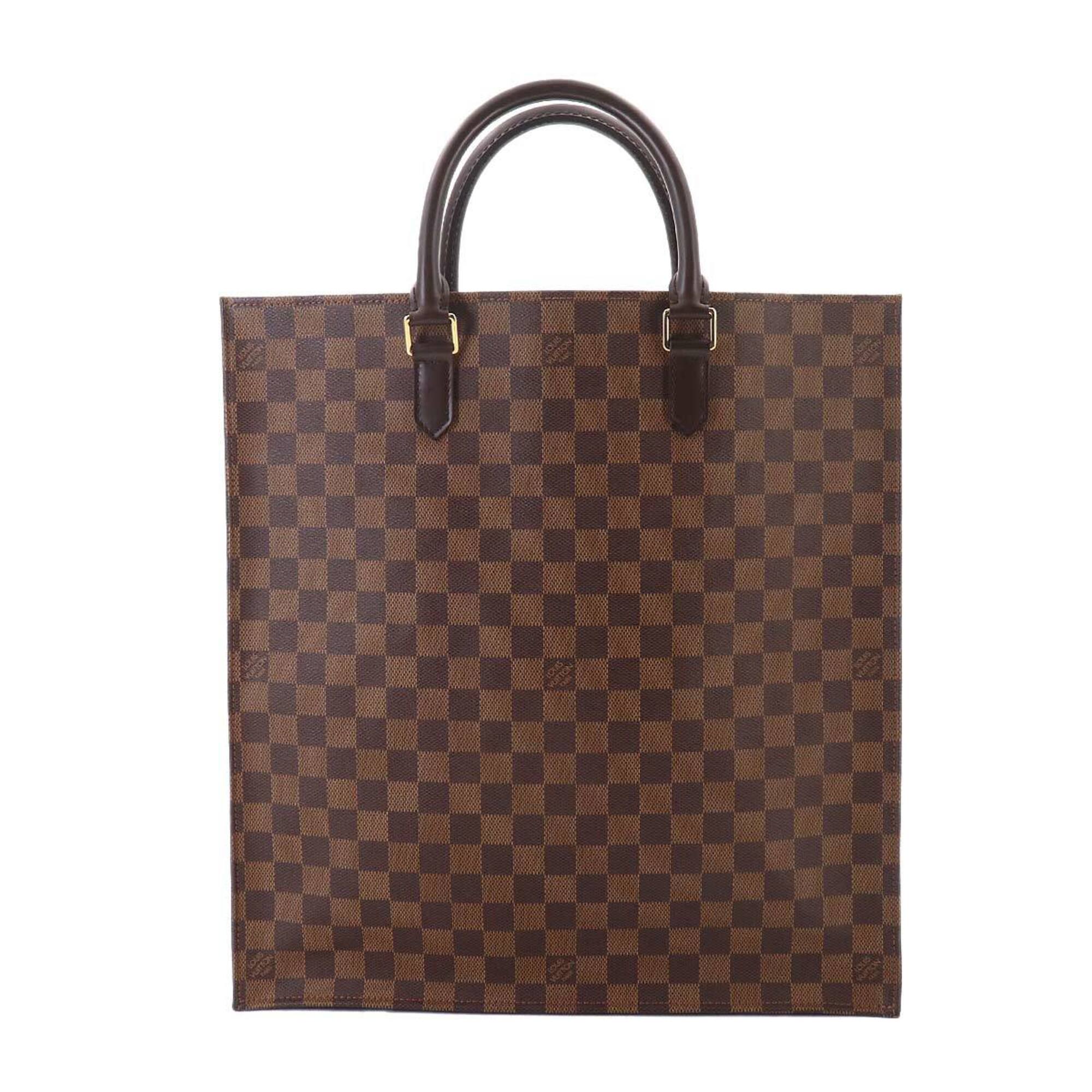 Louis Vuitton Brown Damier Canvas Ebene Damier Canvas Handbag Tote Bag (Pre-Owned)
