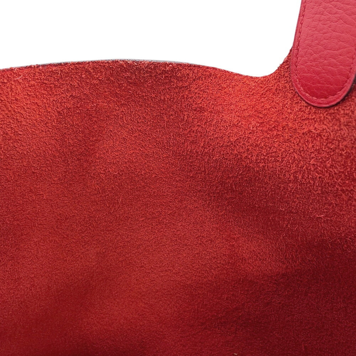 Hermes Picotin Rouge Casaque Taurillon Clemence Leather Handbag Tote Bag (Pre-Owned)