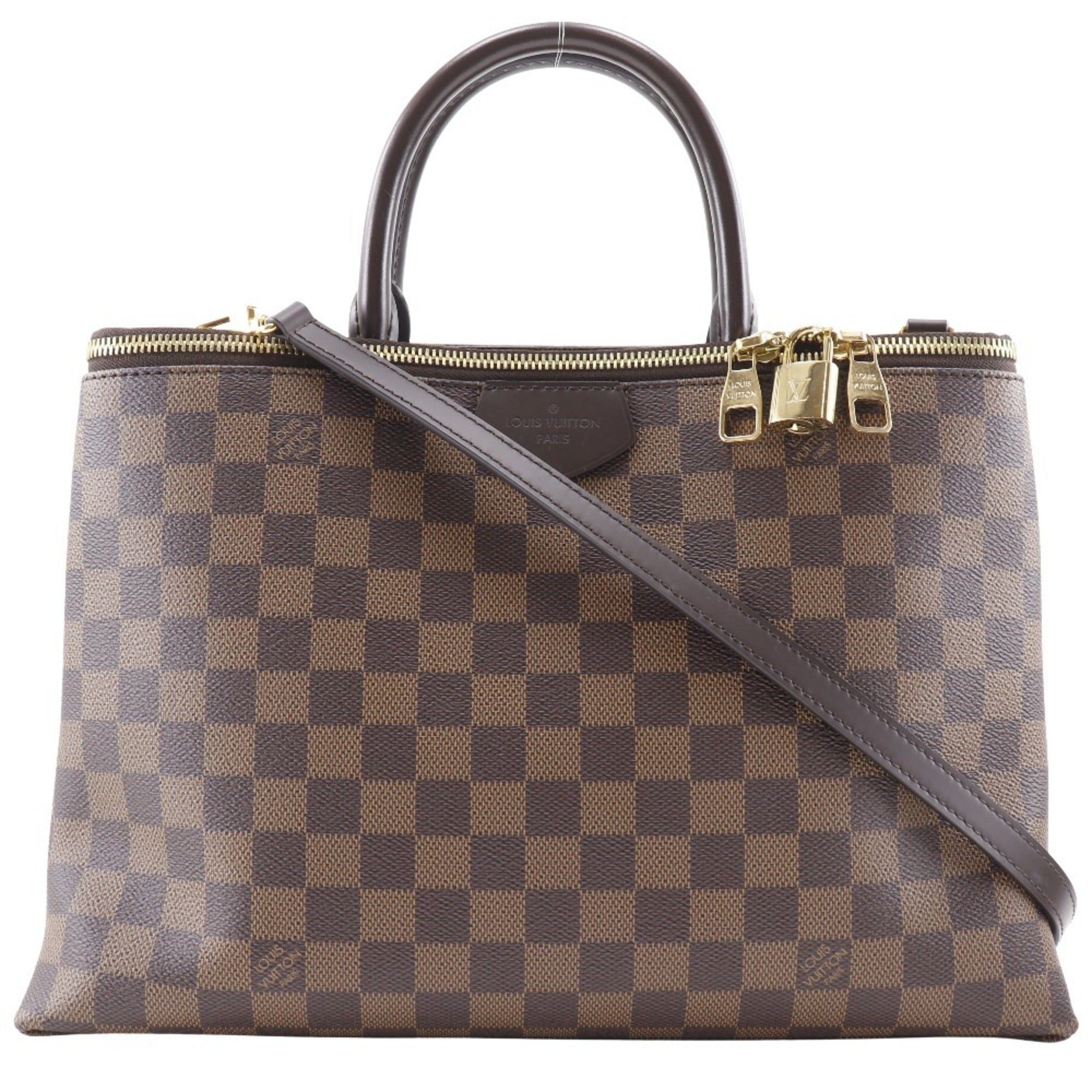 Louis Vuitton Brown Damier Canvas Handbag (Pre-Owned)