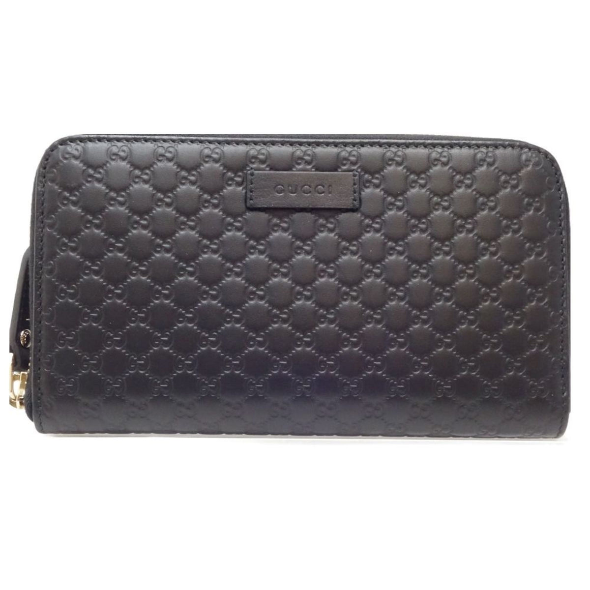 Gucci Black Leather Long Wallet (Bi-Fold) (Pre-Owned)