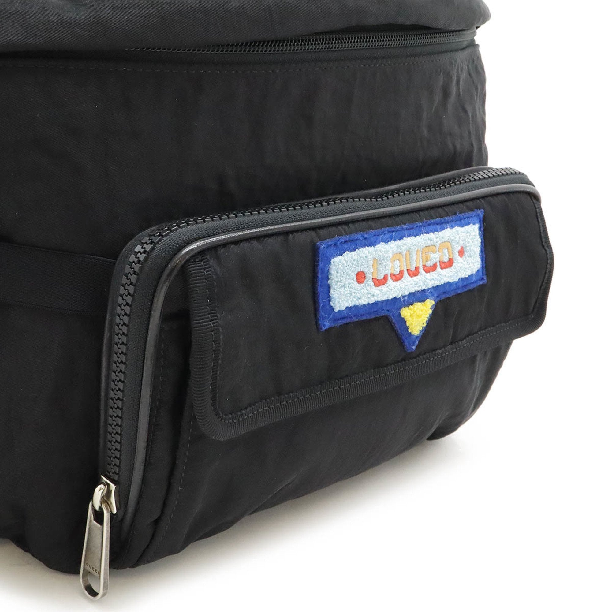 Gucci Black Nylon Backpack Fanny Pack (Pre-Owned)