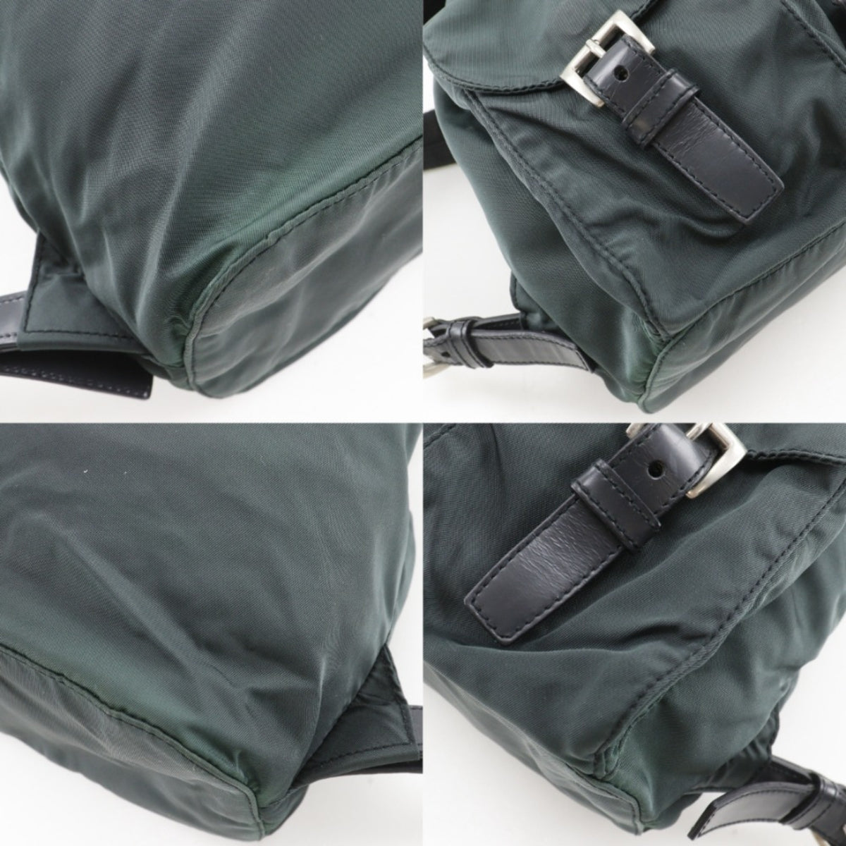 Prada Green Nylon Backpack (Pre-Owned)