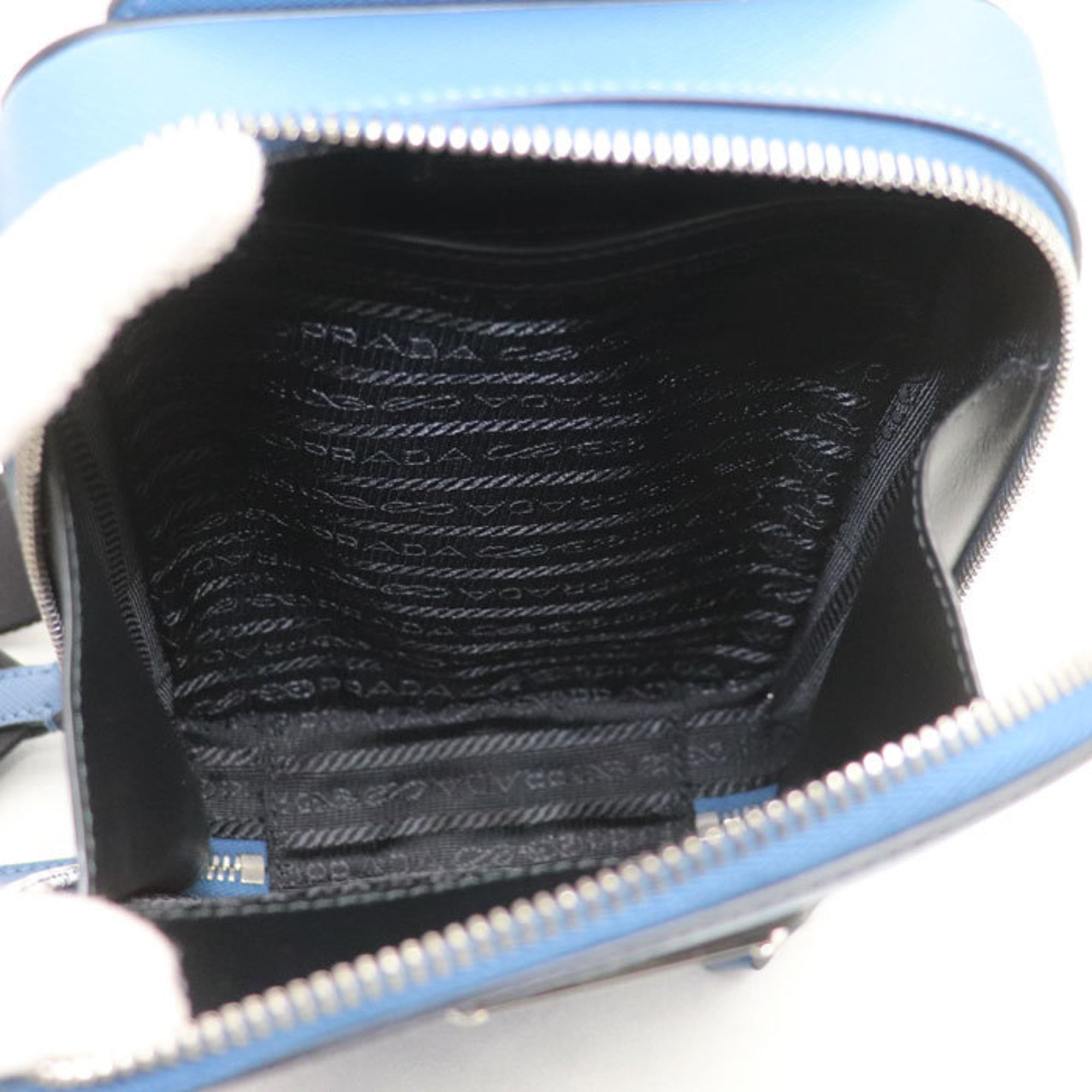 Prada Blue Leather Sling Bag (Pre-Owned)