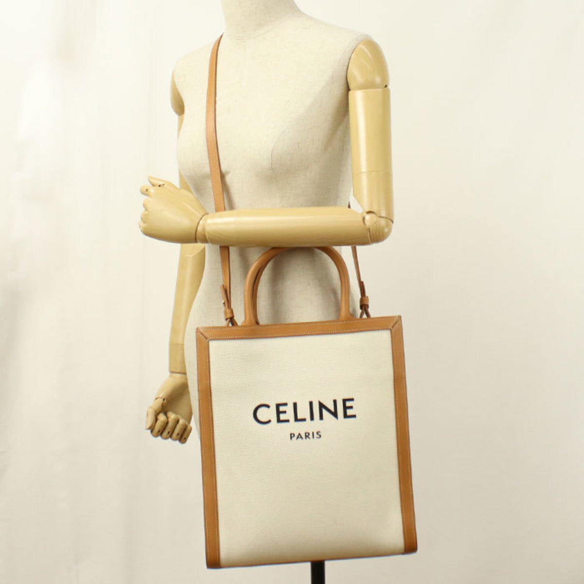 Celine White Canvas Tote Bag (Pre-Owned)