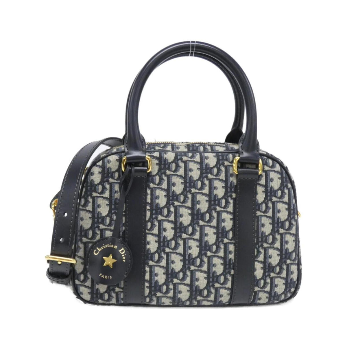 Christian Dior Blue Canvas Handbag (Pre-Owned)