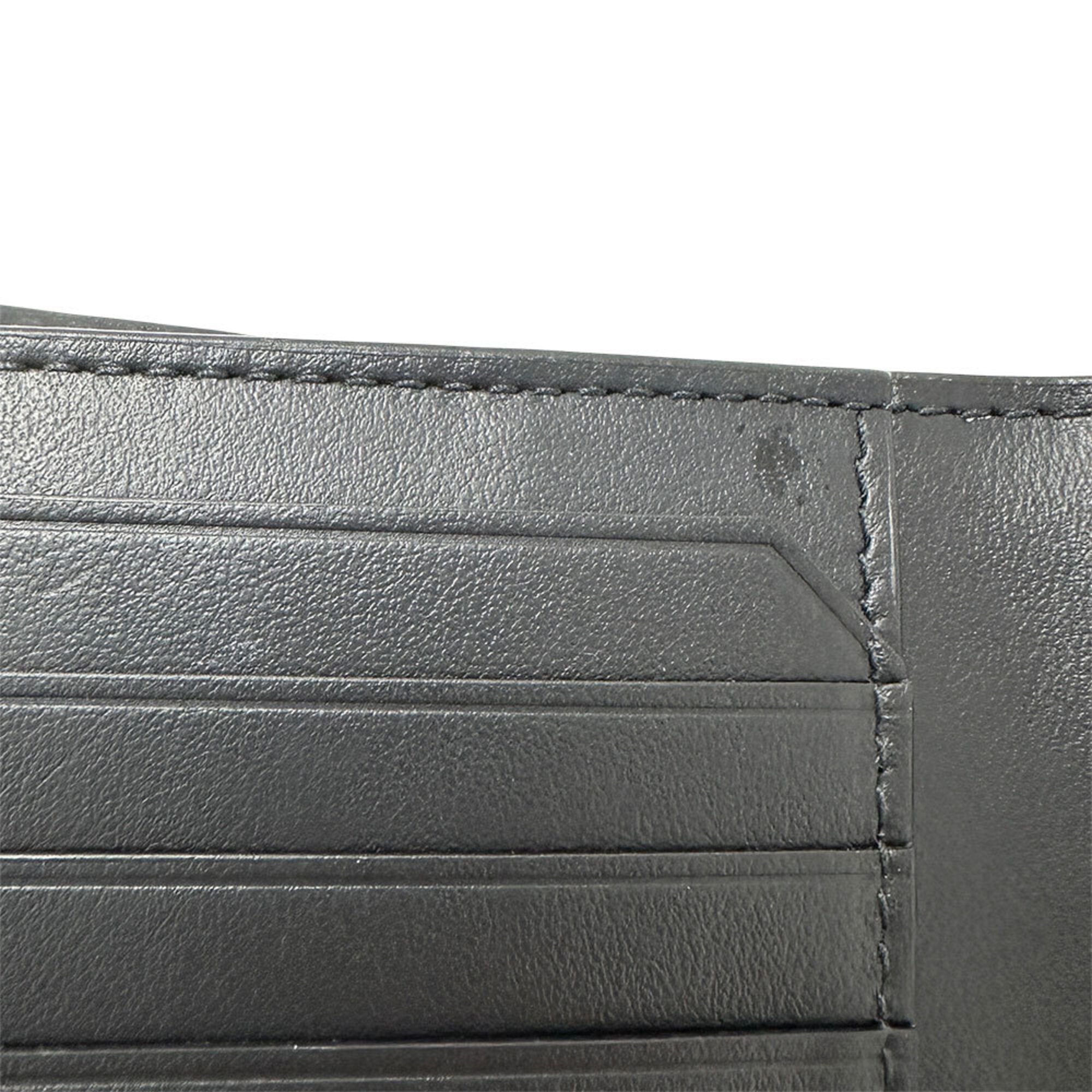 Bottega Veneta Black Leather Wallet (Bi-Fold) (Pre-Owned)