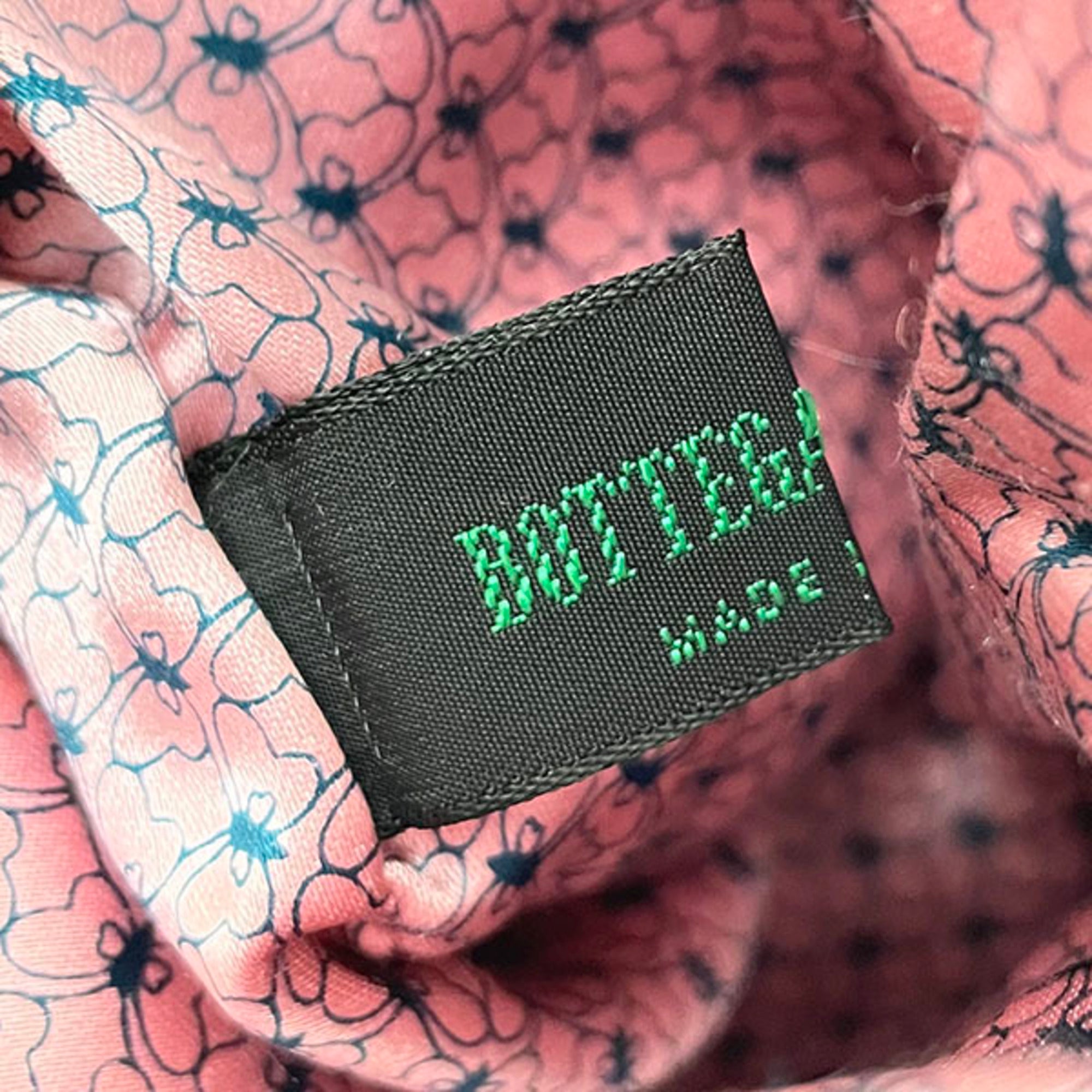 Bottega Veneta Navy Pink Velvet Pouch (Pre-Owned)