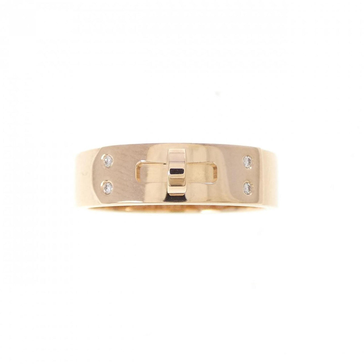 Hermes Pink Gold Pink Gold (18K) Band Ring (Pre-Owned)
